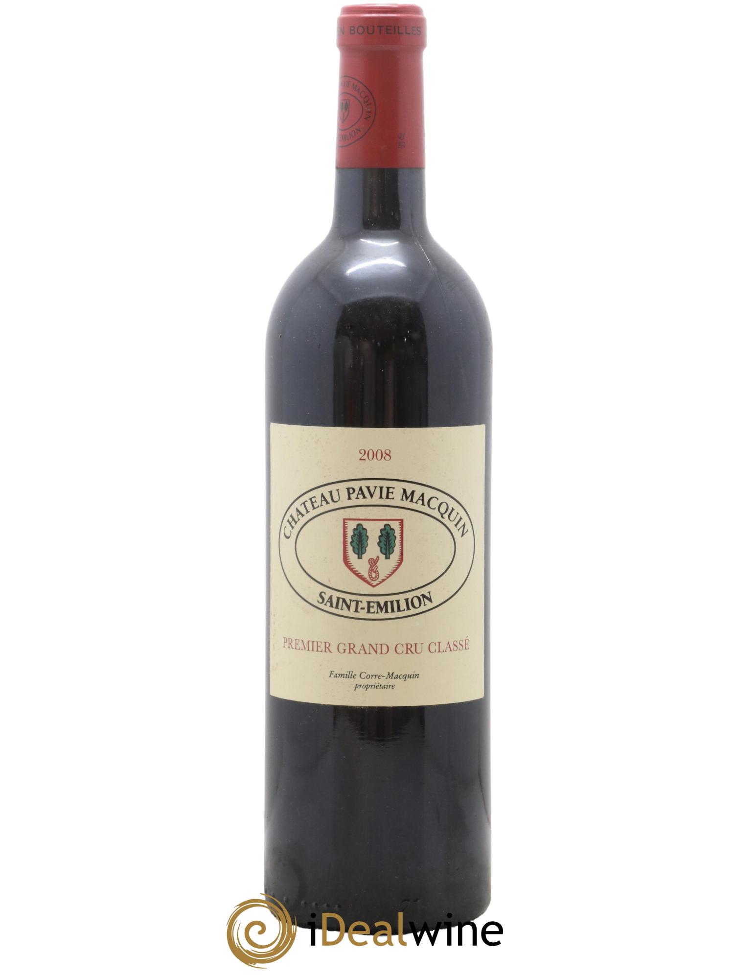 Château Pavie Macquin 1er Grand Cru Classé B 2008 - Lot de 1 bouteille - 0