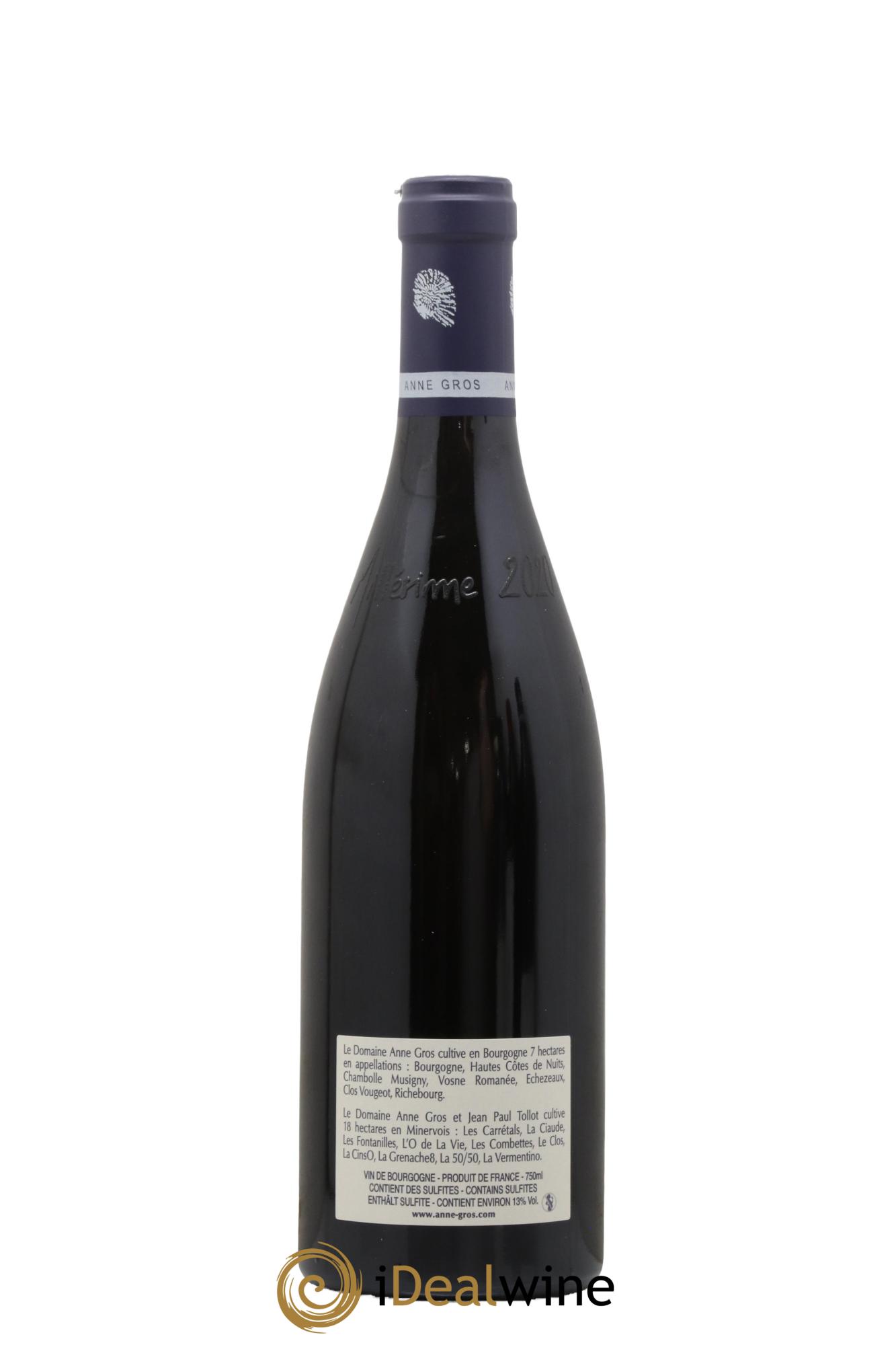 Richebourg Grand Cru Anne Gros 2020 - Lot de 1 bouteille - 1