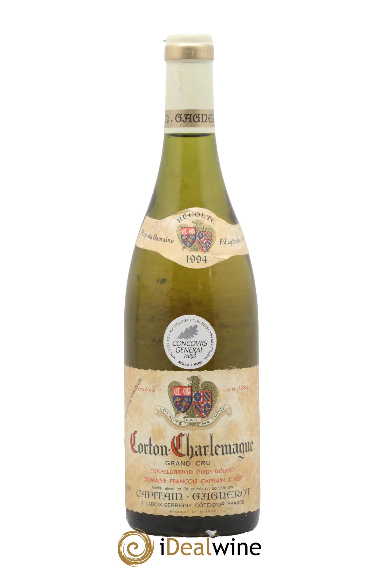 Corton-Charlemagne Grand Cru Capitain-Gagnerot 1994 - Lot of 1 bottle - 0