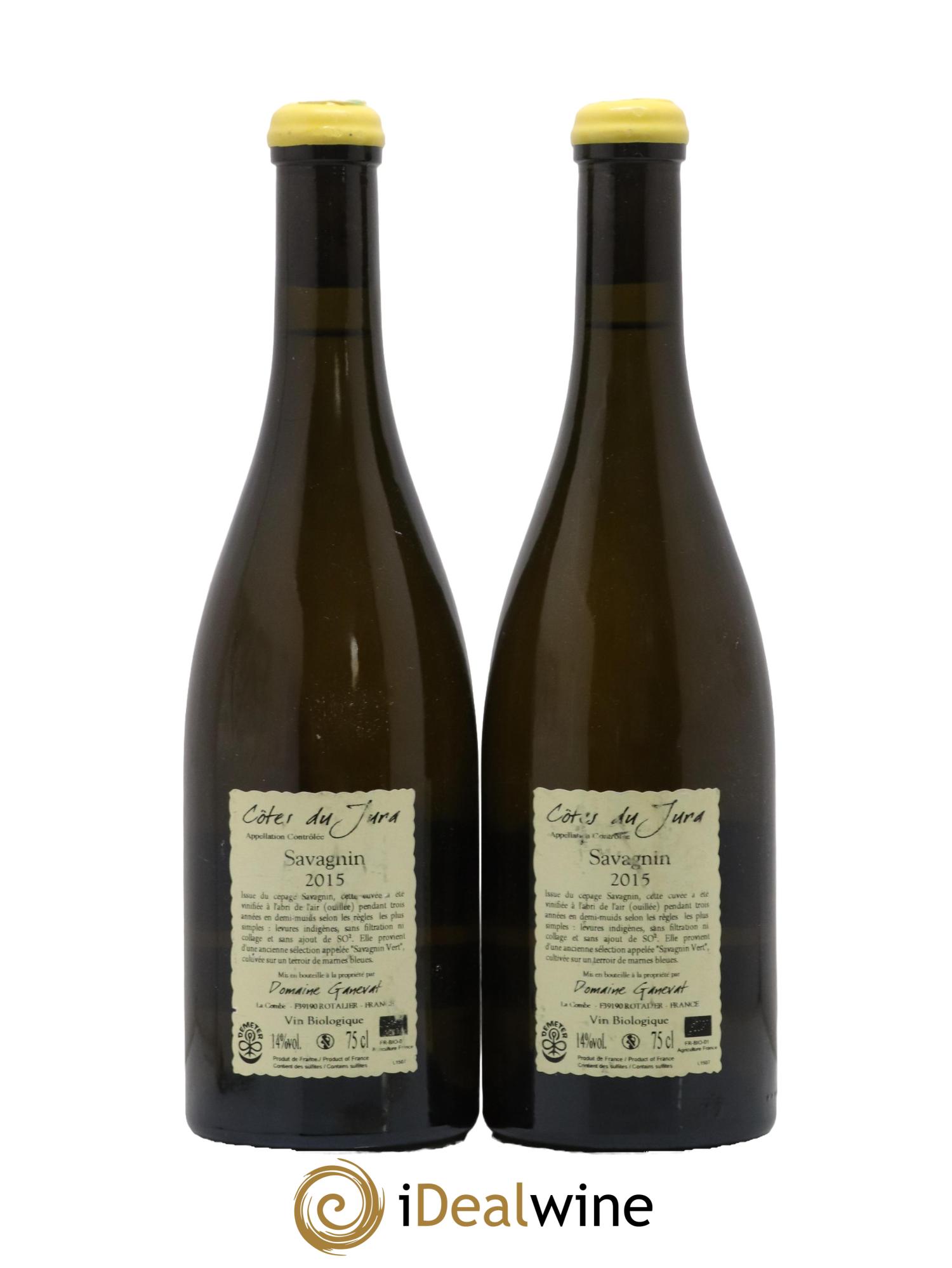 Côtes du Jura Les Chalasses Marnes Bleues Jean-François Ganevat (Domaine) 2015 - Lot de 2 bouteilles - 1