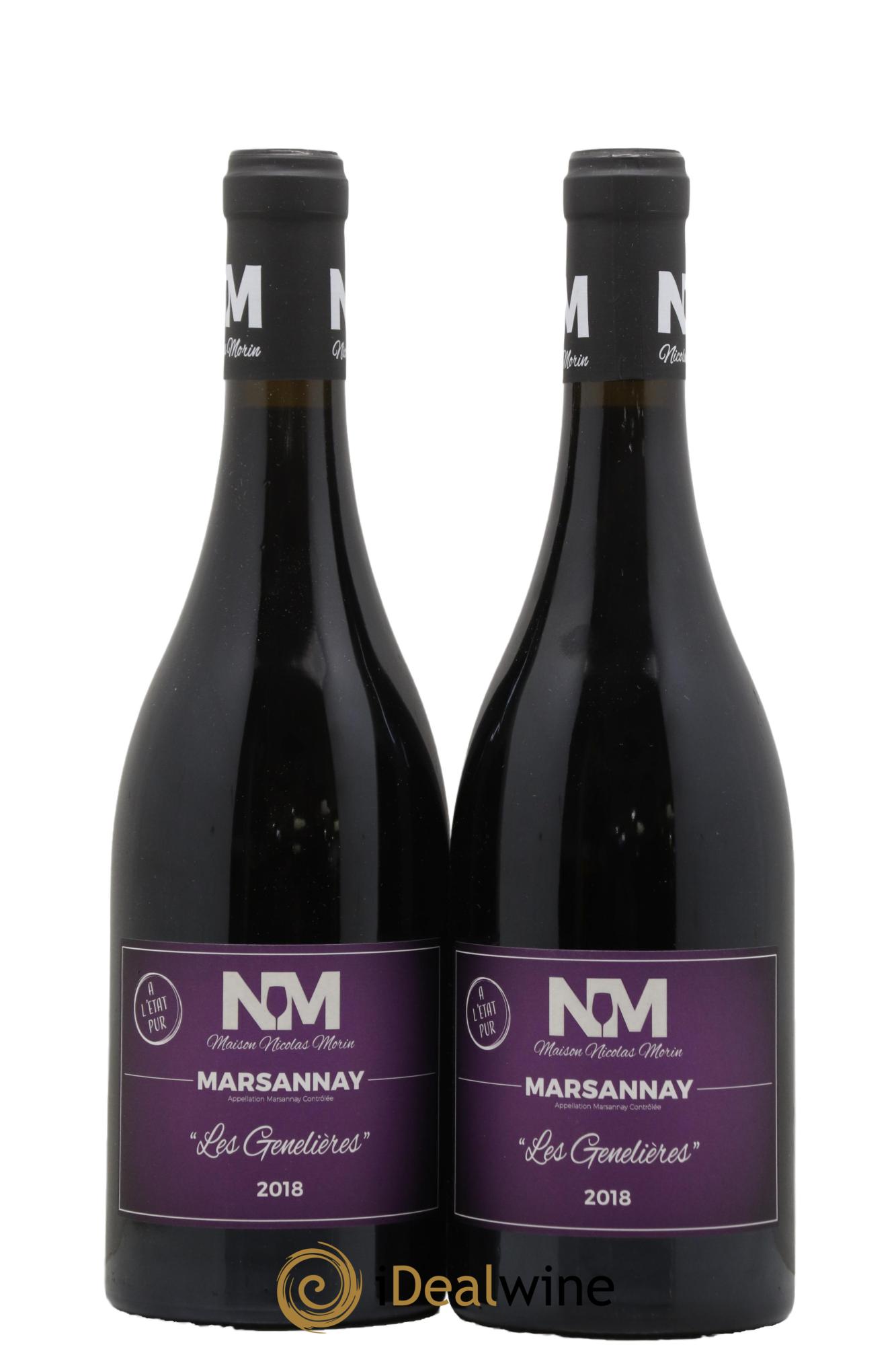 Marsannay Les Genelières Nicolas Morin 2018 - Lotto di 2 bottiglie - 0