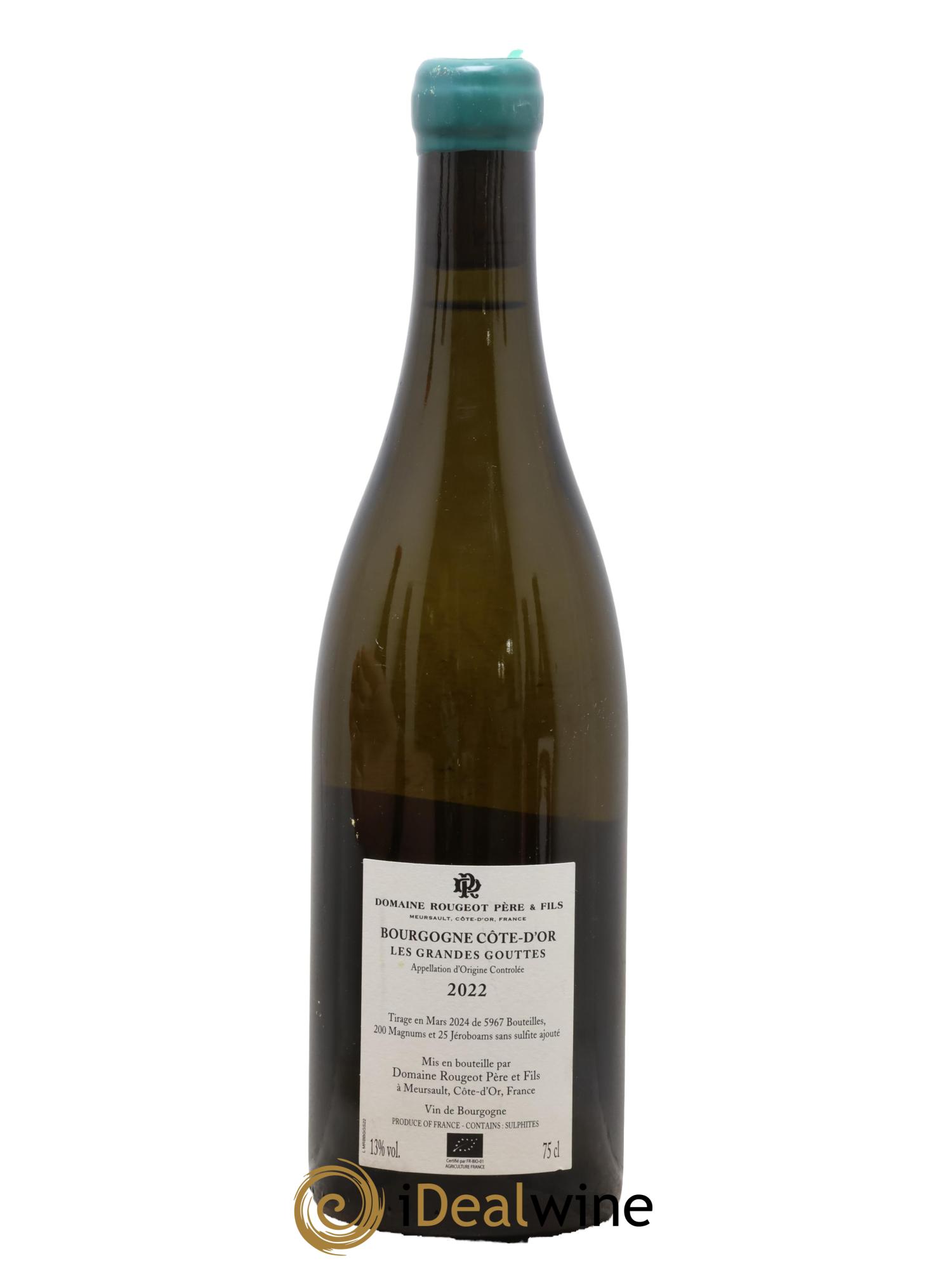 Bourgogne Les Grandes Gouttes Rougeot Père et Fils 2022 - Lotto di 1 bottiglia - 1