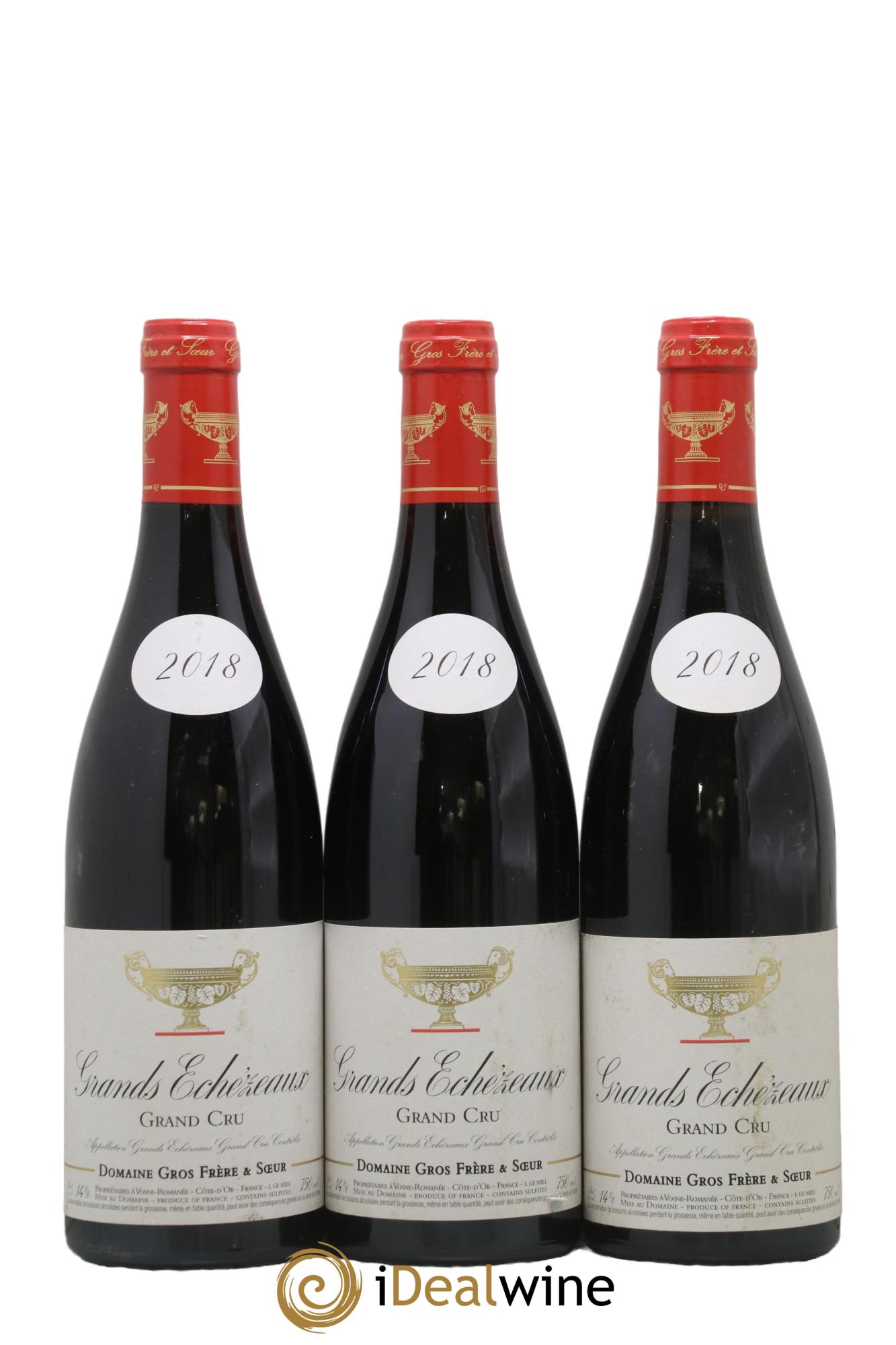 Grands-Echezeaux Grand Cru Gros Frère & Soeur 2018 - Lot de 3 bouteilles - 0