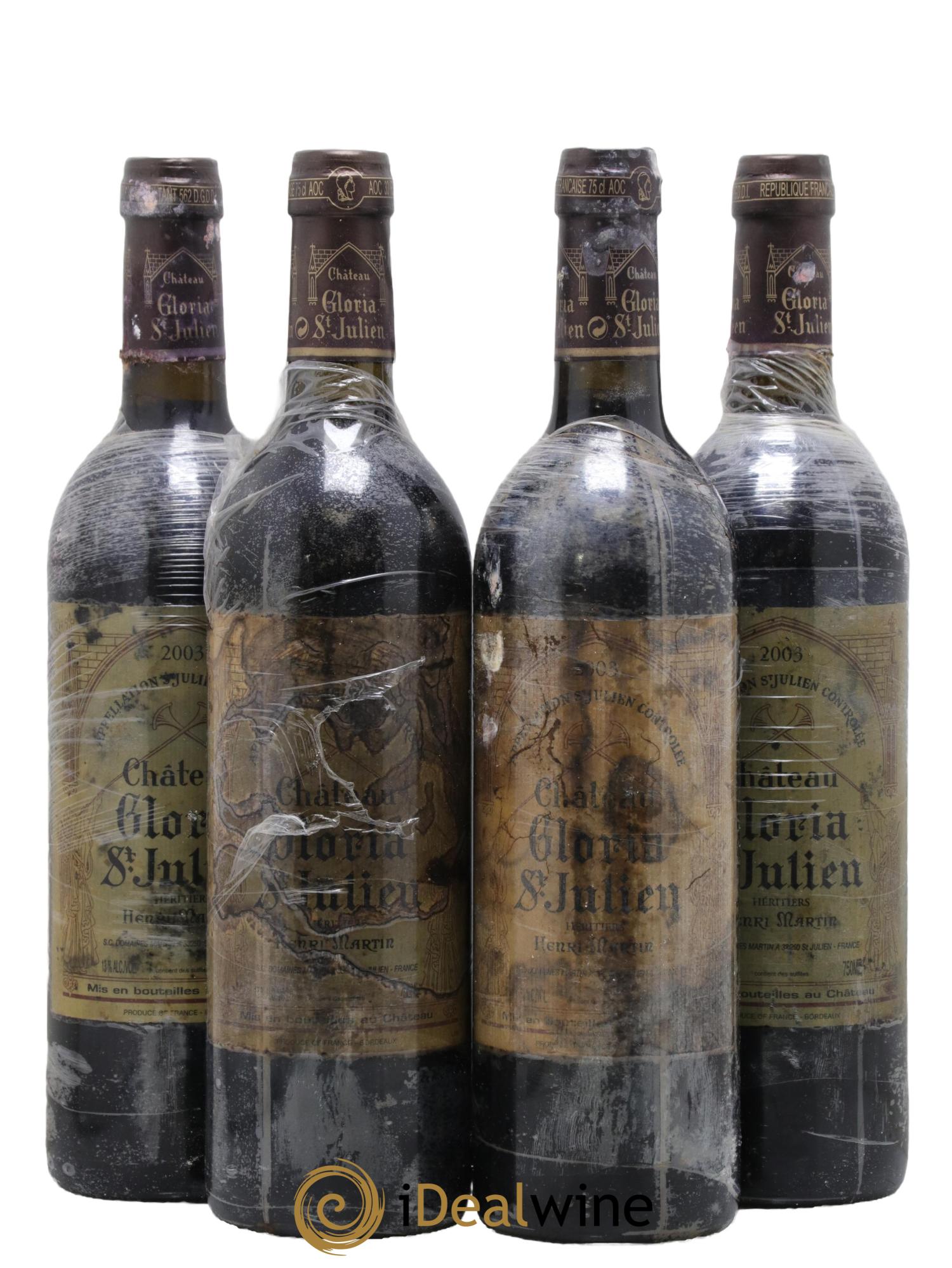 Château Gloria 2003 - Posten von 4 Flaschen - 0