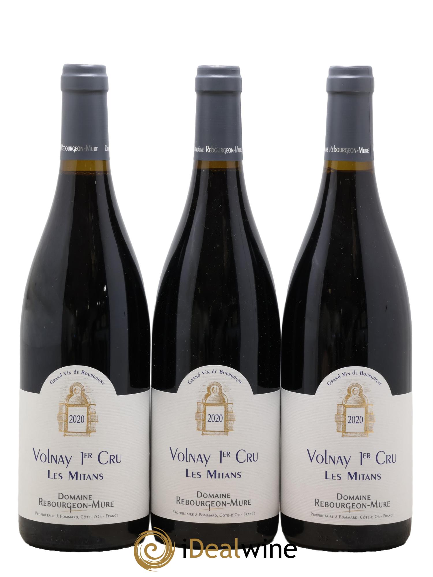 Volnay 1er Cru Les Mitans Rebourgeon Mure 2020 - Lot de 3 bouteilles - 0