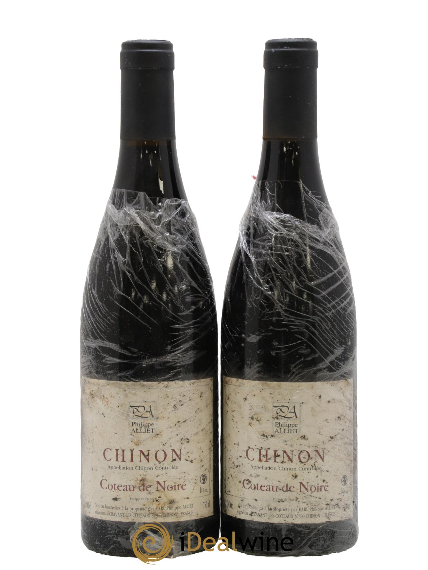 Chinon Coteau de Noiré Philippe Alliet 2006 - Lot de 2 bouteilles - 0