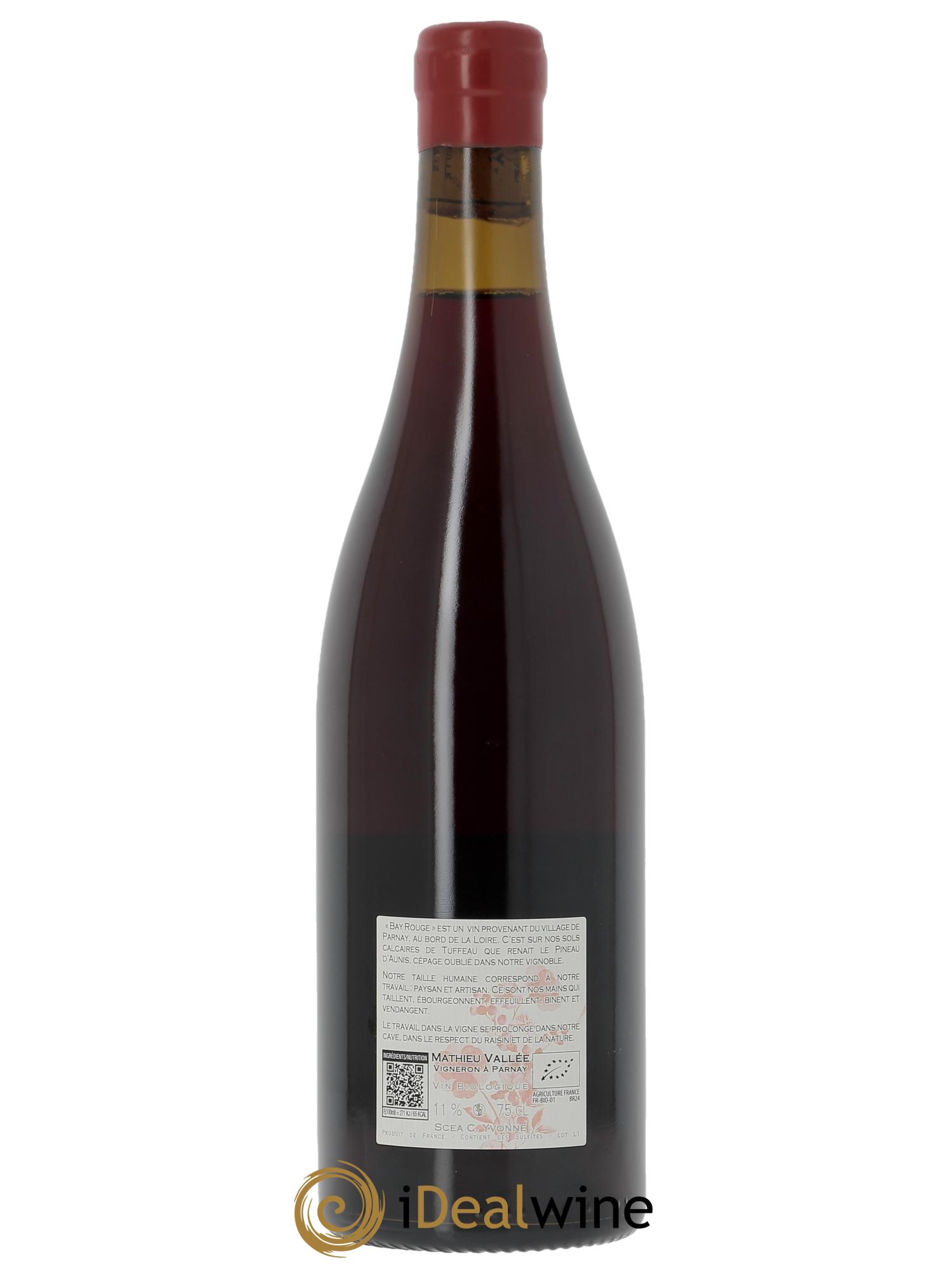 Vin de France Pineau d'Aunis Cuvée Bay Rouge Château Yvonne  2024 - Lot de 1 bouteille - 1