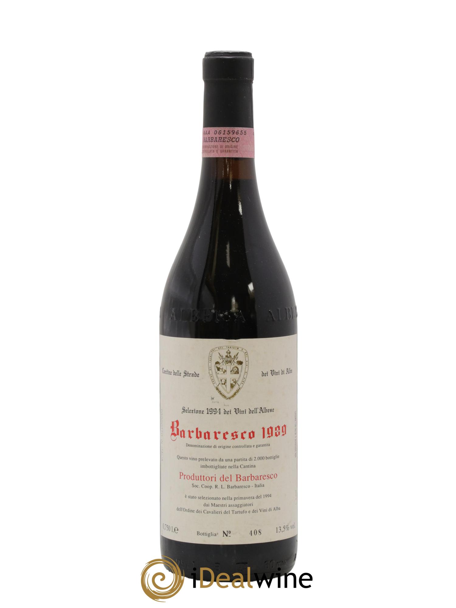 Barbaresco DOCG Produttori del Barbaresco Cavalieri del Tartufo 1989 - Lot de 1 bouteille - 0