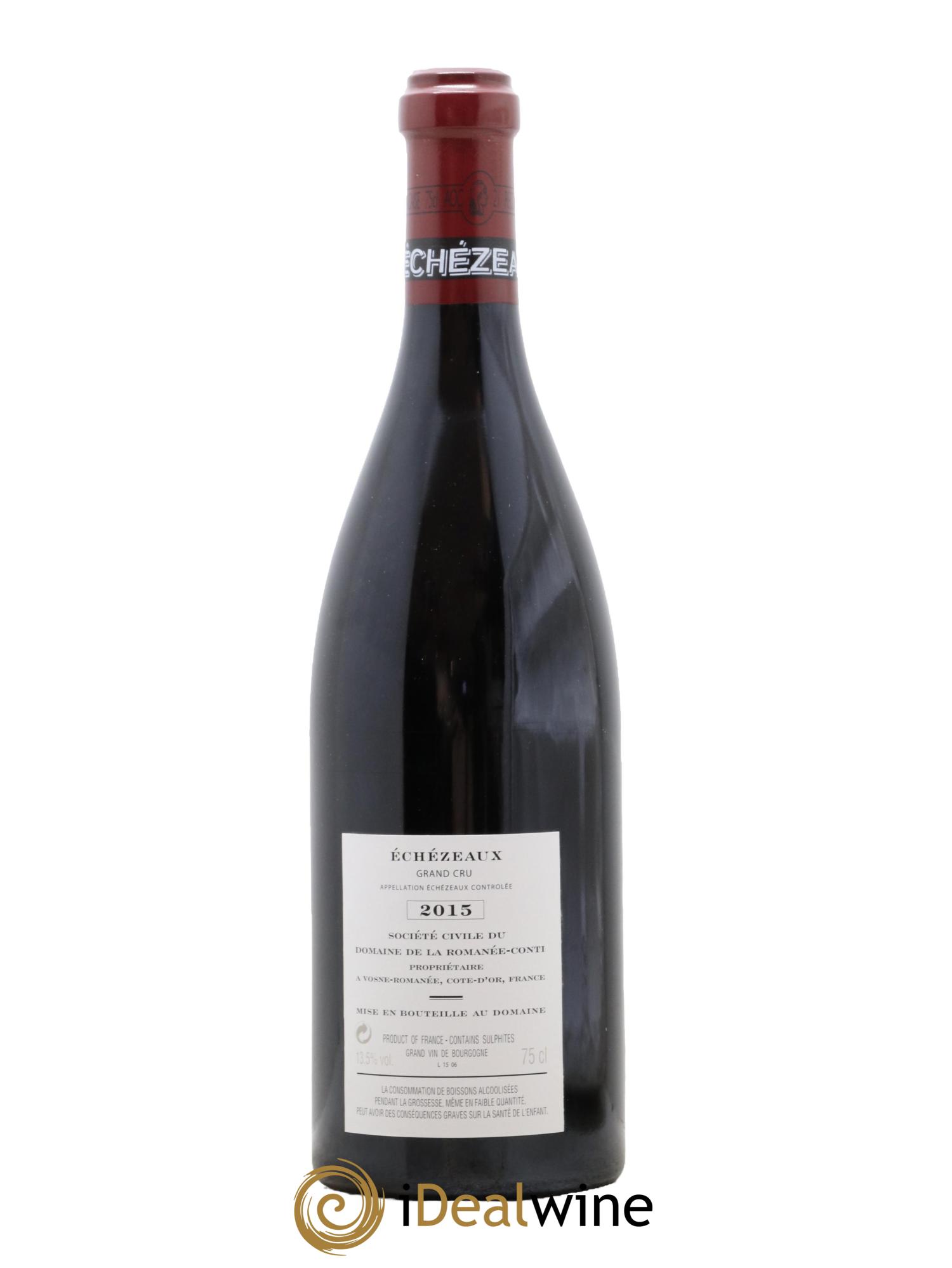 Echezeaux Grand Cru Domaine de la Romanée-Conti  2015 - Posten von 1 Flasche - 1