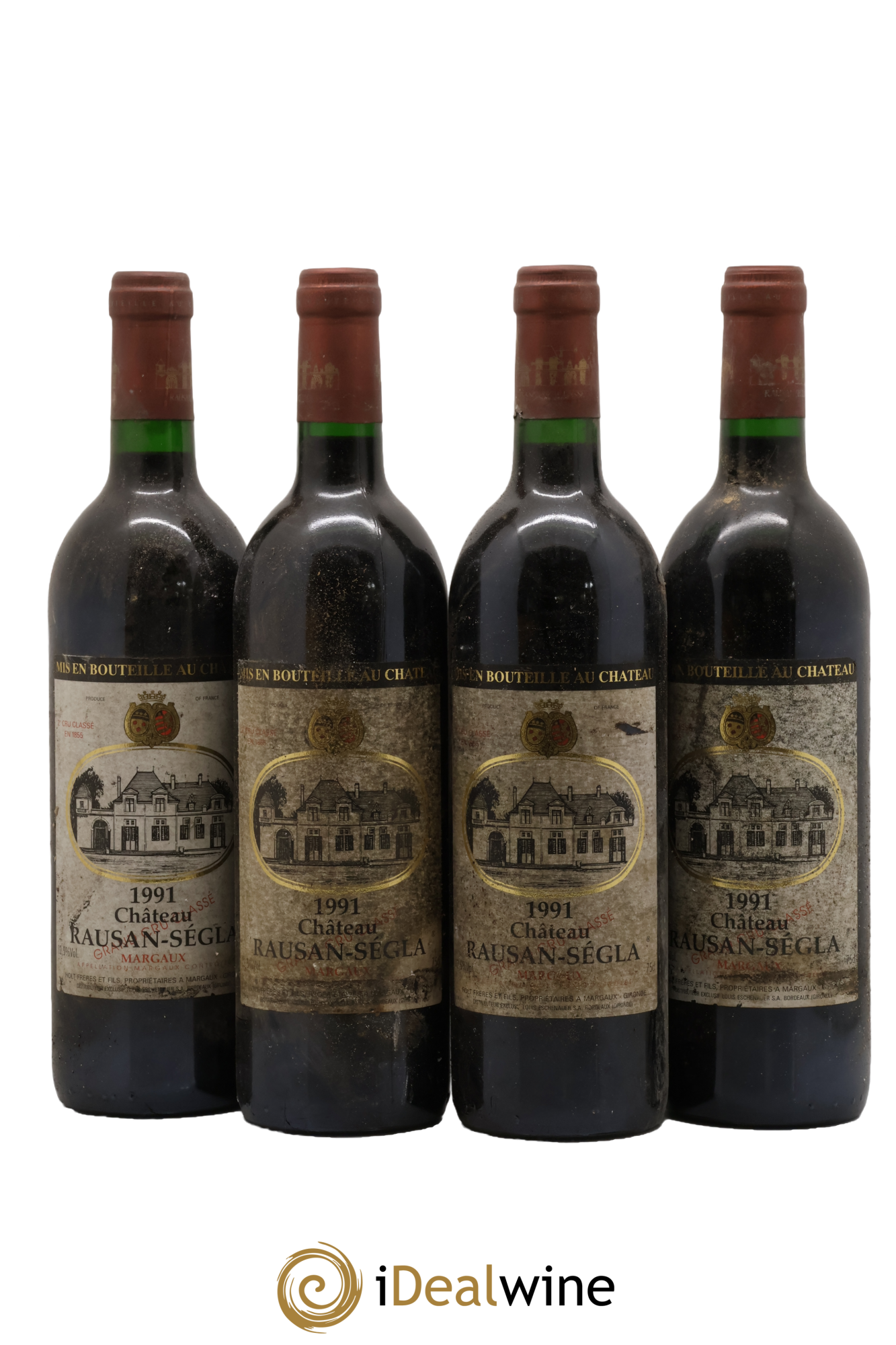 Château Rauzan Ségla Grand Cru Classé 1991 - Lot de 4 bouteilles - 0