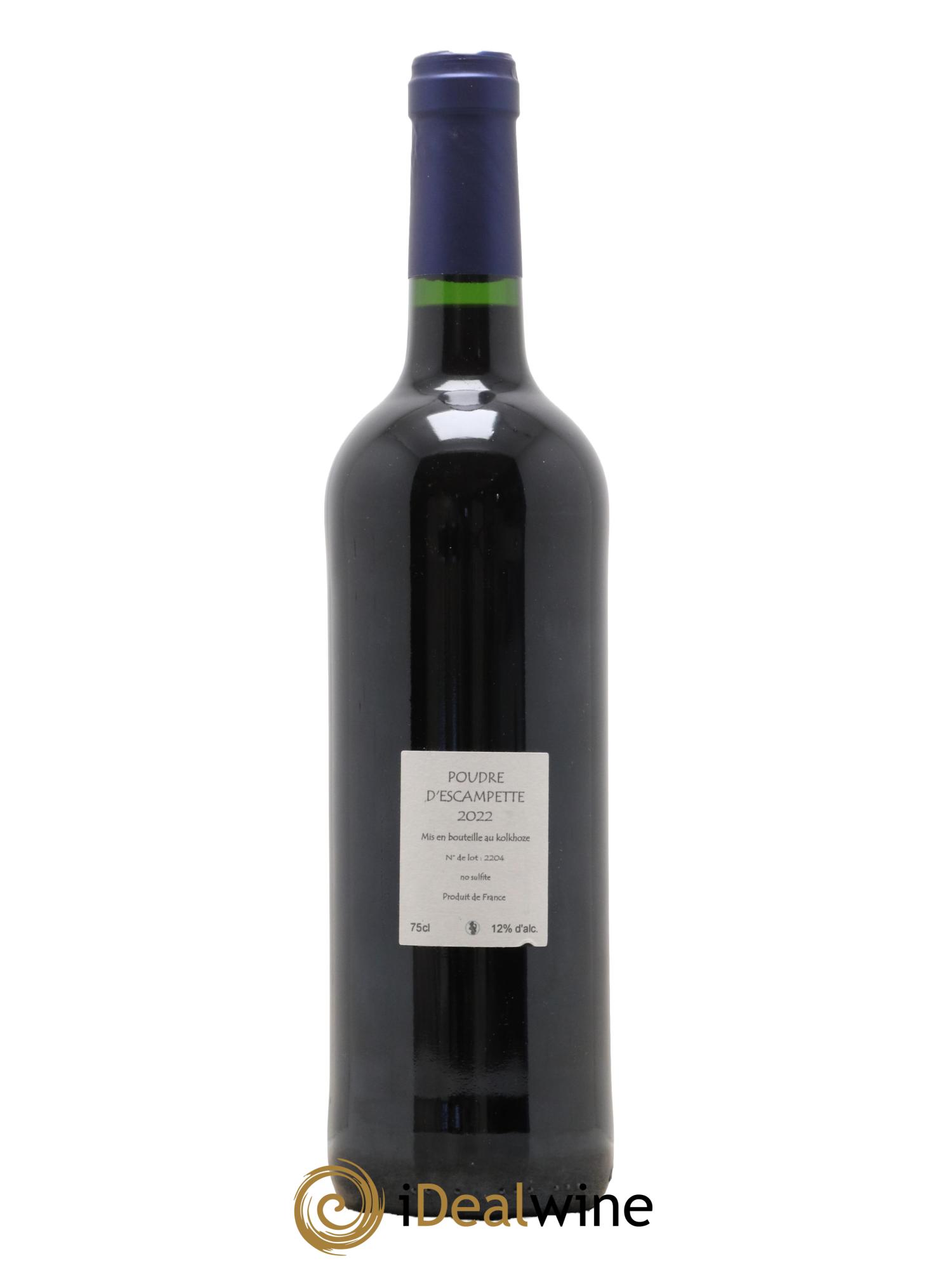 Vin de France Poudre d'Escampette Les Vins du Cabanon - Alain Castex 2022 - Lot de 1 bouteille - 1