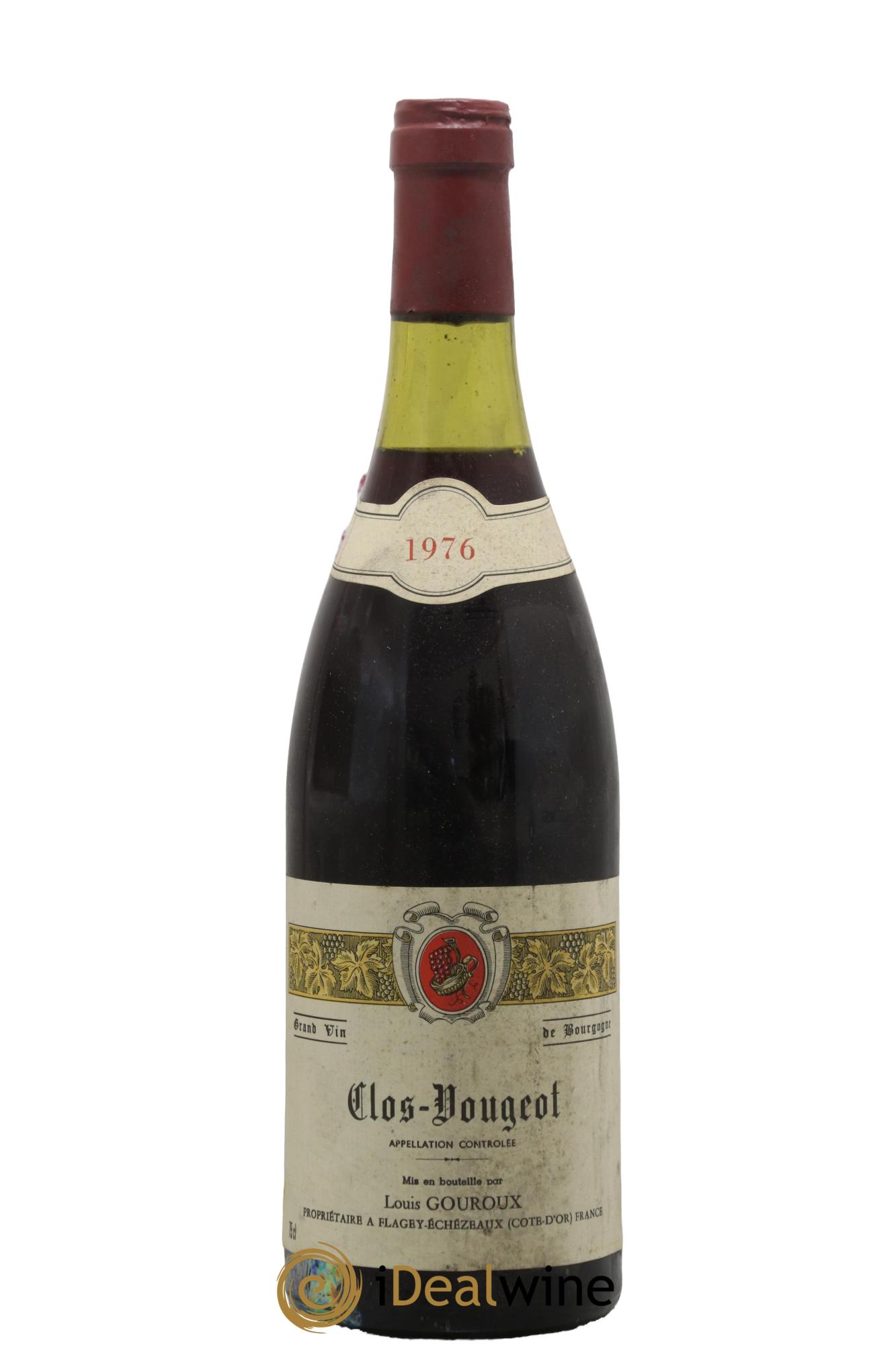 Clos de Vougeot Grand Cru Louis Gouroux 1976 - Lot de 1 bouteille - 0