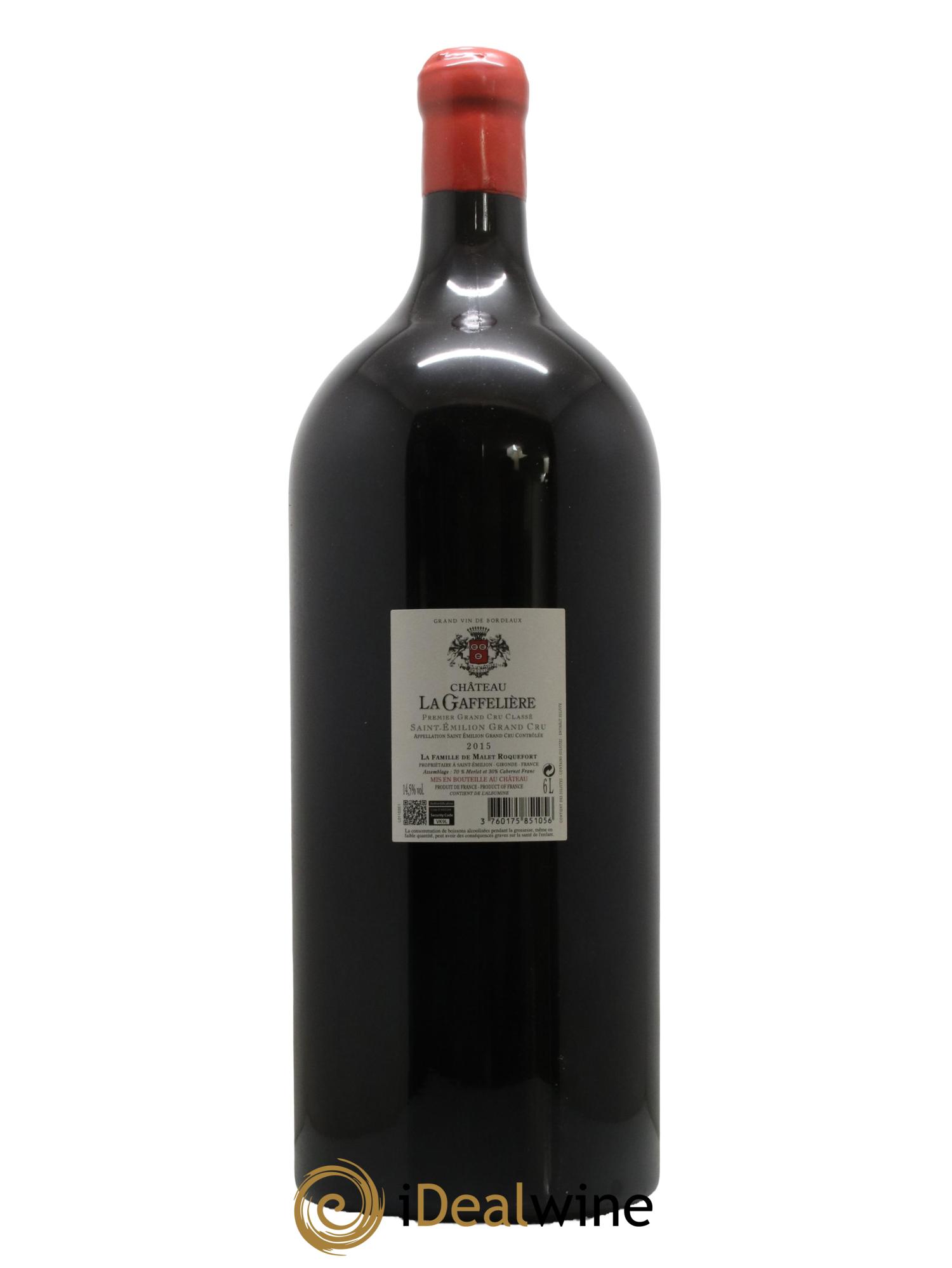 Château la Gaffelière 1er Grand Cru Classé B 2015 - Lot de 1 impériale - 1
