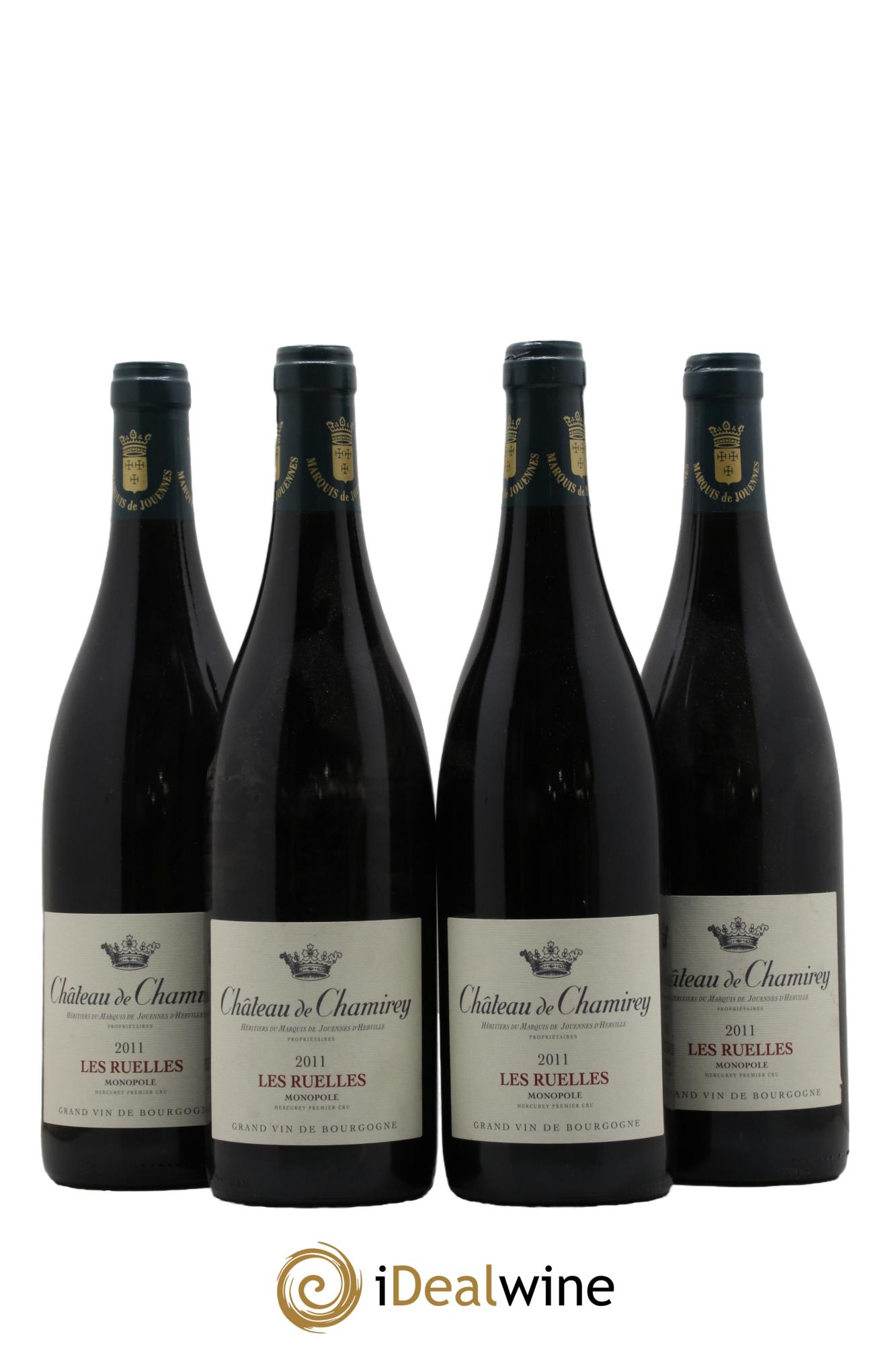 Mercurey 1er Cru Clos des Ruelles Château de Chamirey 2011 - Lot de 4 bouteilles - 0