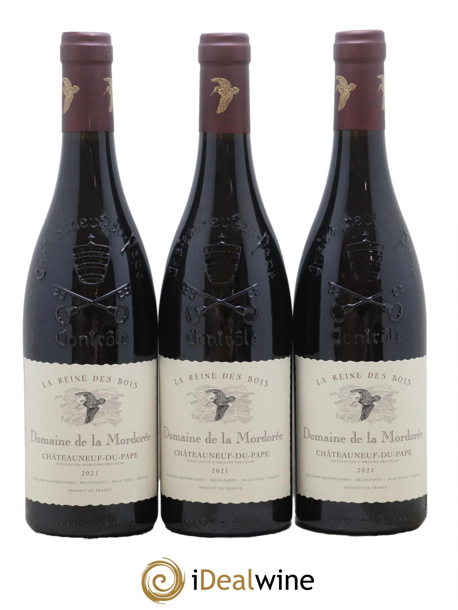 Châteauneuf-du-Pape  Cuvée de la Reine des Bois La Mordorée (Domaine de) 2021 - Posten von 6 Flaschen - 2