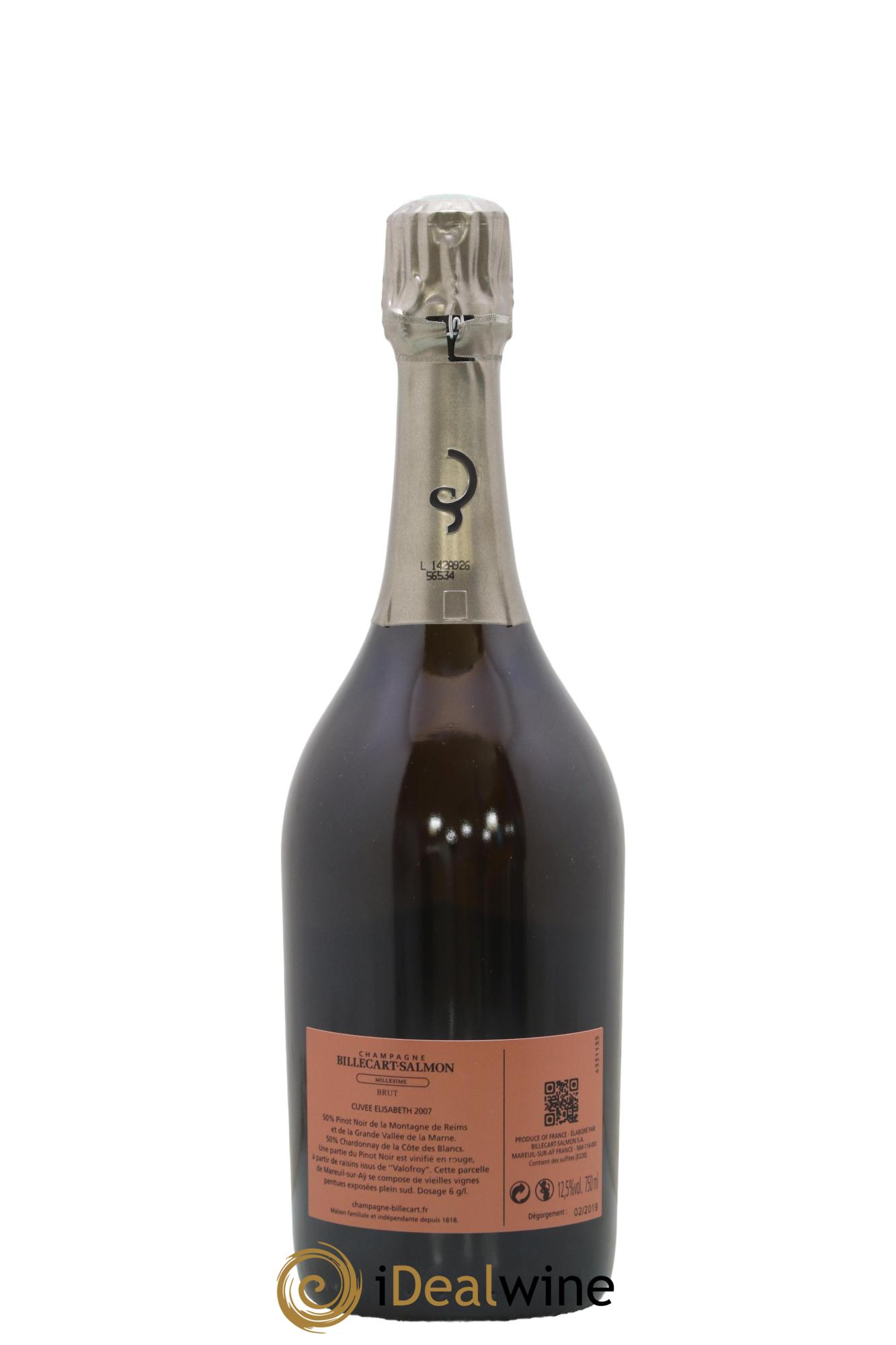 Elisabeth Salmon Billecart-Salmon 2007 - Lot of 1 bottle - 1
