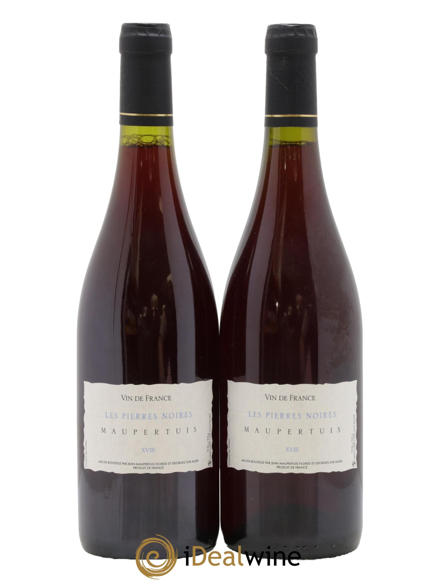Vin de France Les Pierres Noires Jean Maupertuis 2018 - Lot de 2 bouteilles - 0