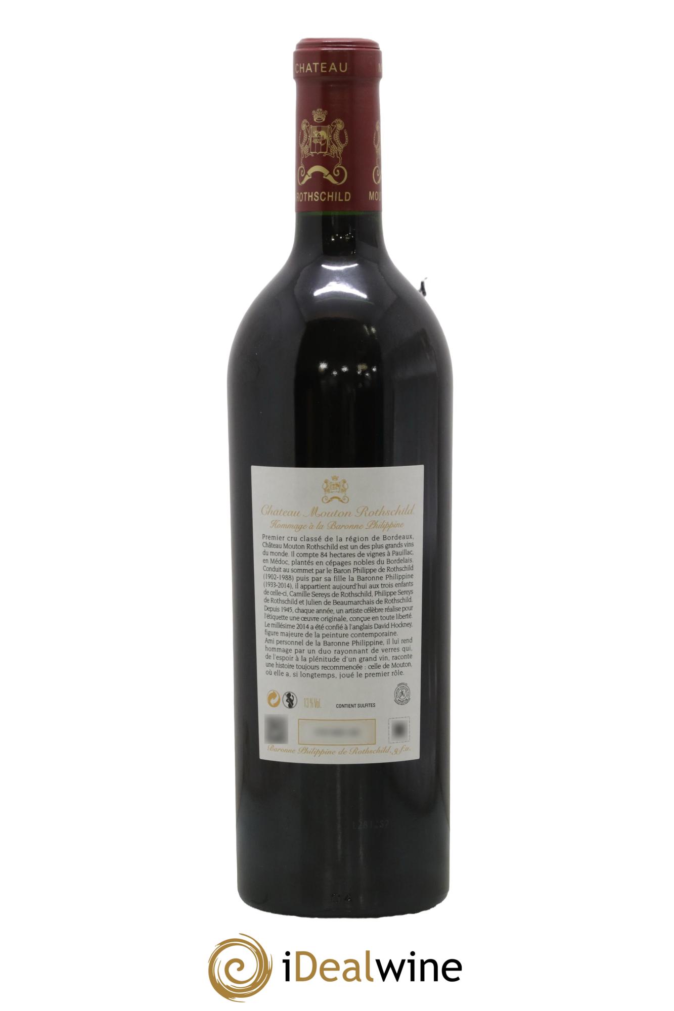 Château Mouton Rothschild 1er Grand Cru Classé 2014 - Lotto di 1 bottiglia - 1