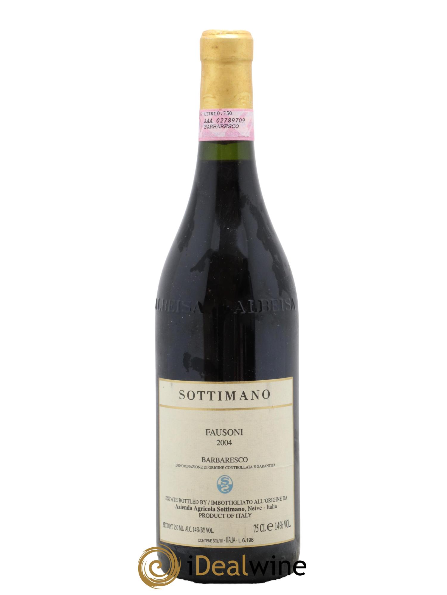 Barbaresco DOCG Fausoni Sottimano 2004 - Posten von 1 Flasche - 0