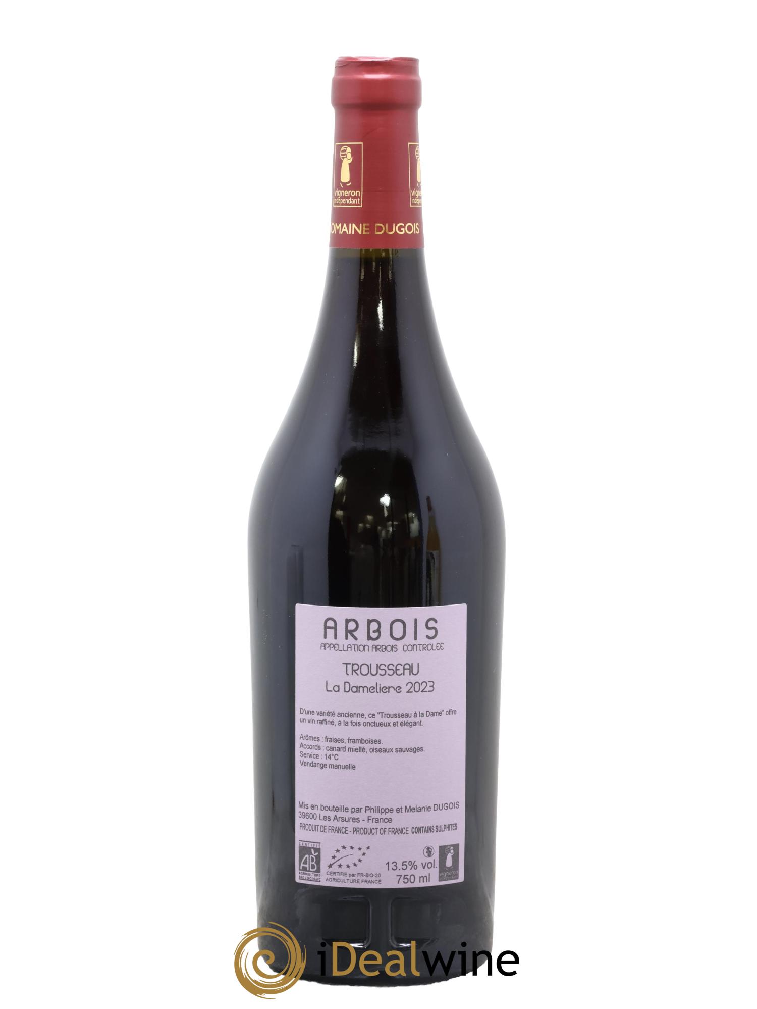 Arbois Trousseau Damelière Domaine Dugois 2023 - Posten von 1 Flasche - 1