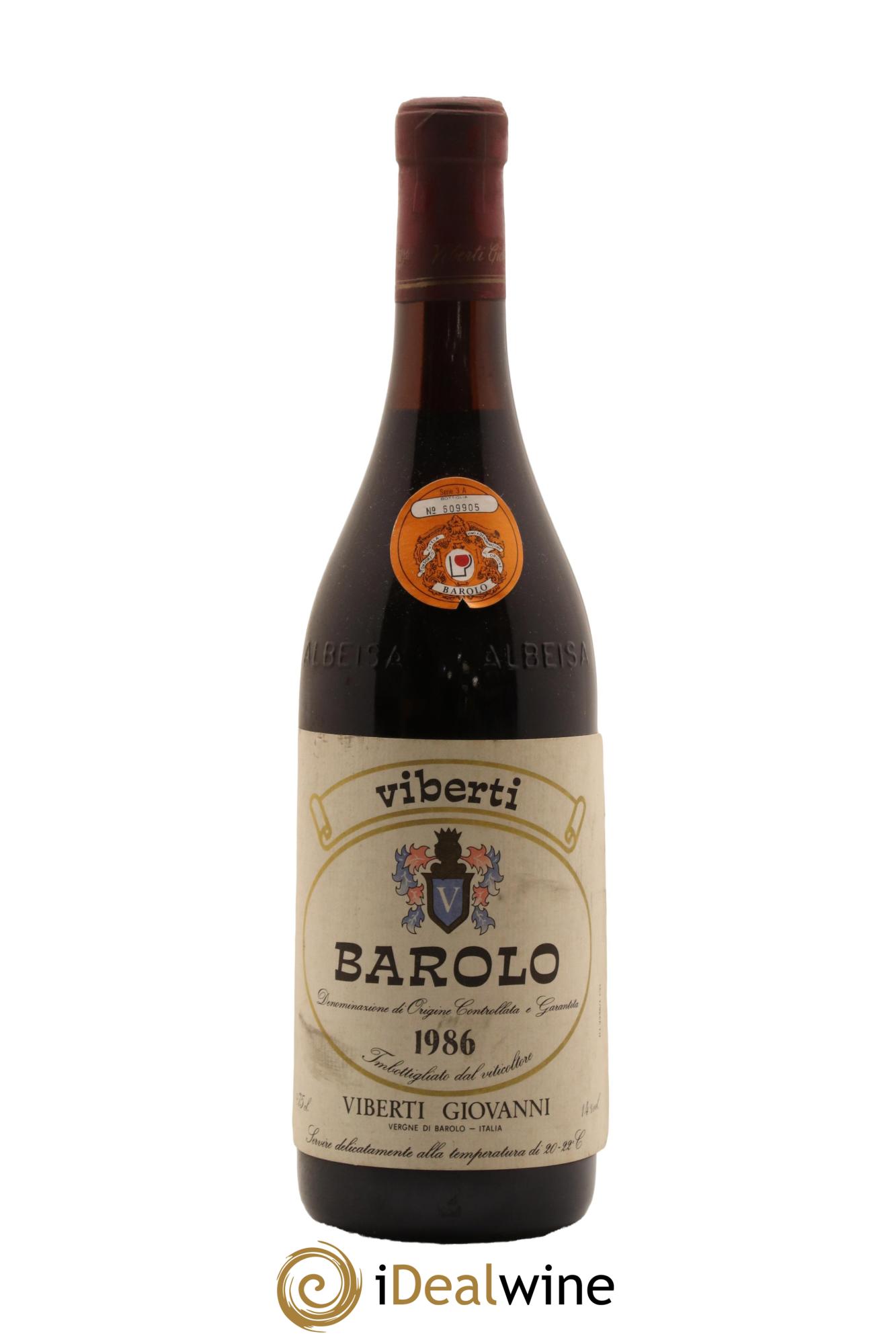 Barolo Viberti 1986 - Lot de 1 bouteille - 0