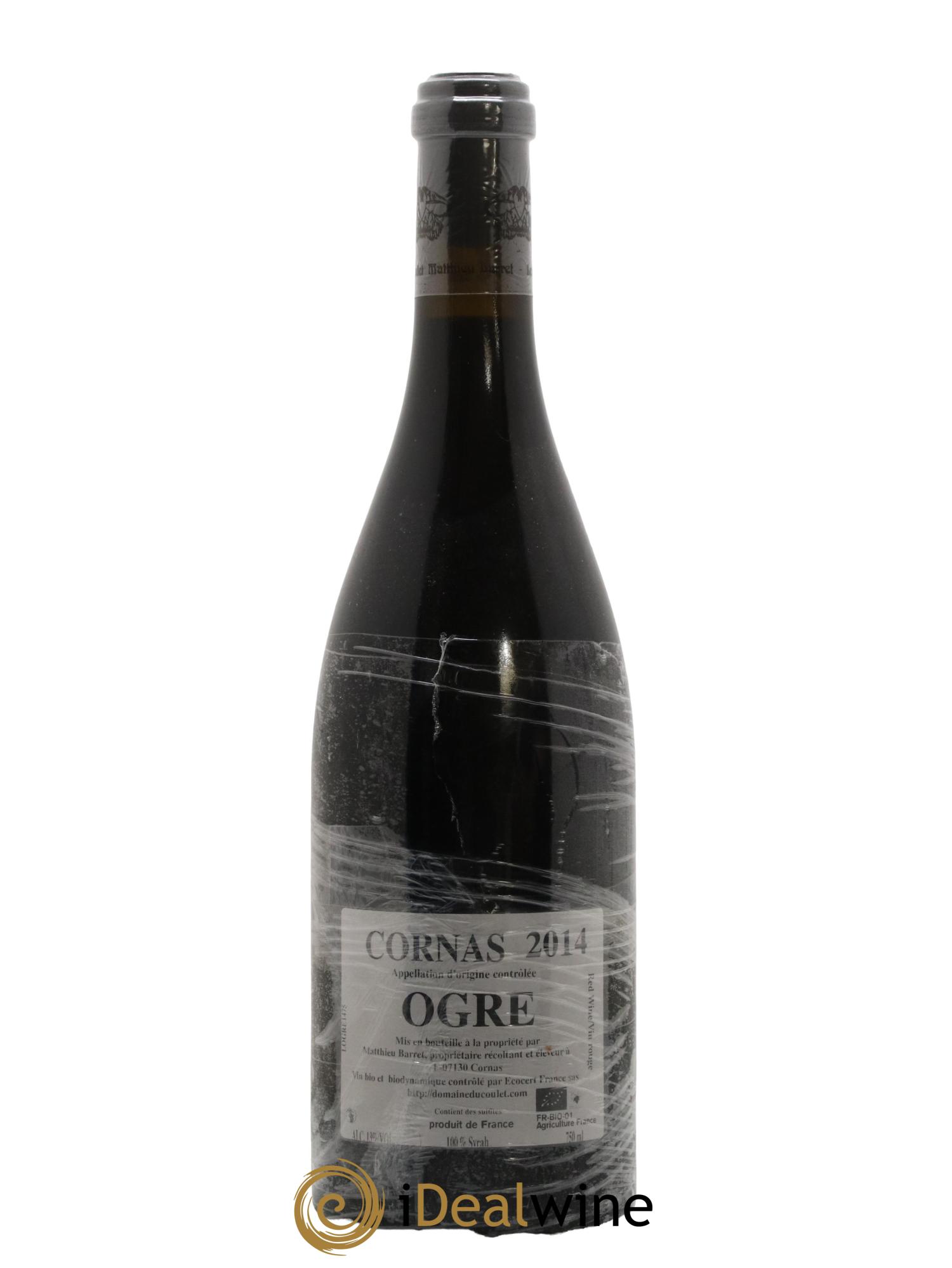 Cornas Ogre Coulet (Domaine du) - Matthieu Barret 2014 - Lot de 1 bouteille - 1
