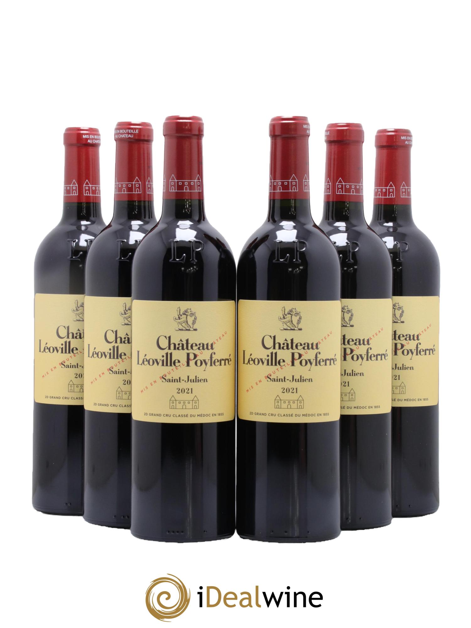 Château Léoville Poyferré 2ème Grand Cru Classé 2021 - Lot de 6 bouteilles - 0