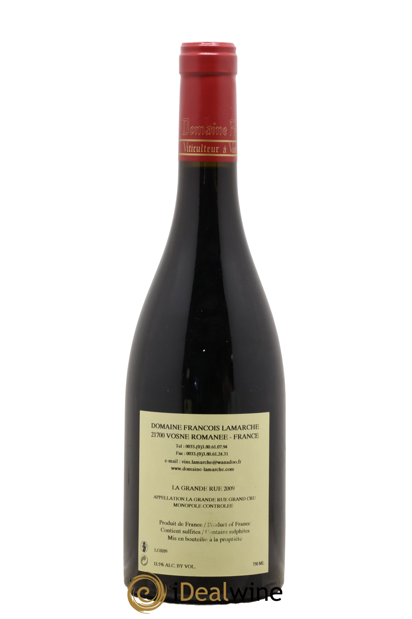 La Grande Rue Grand Cru Lamarche (Domaine) 2009 - Lot of 1 bottle - 1