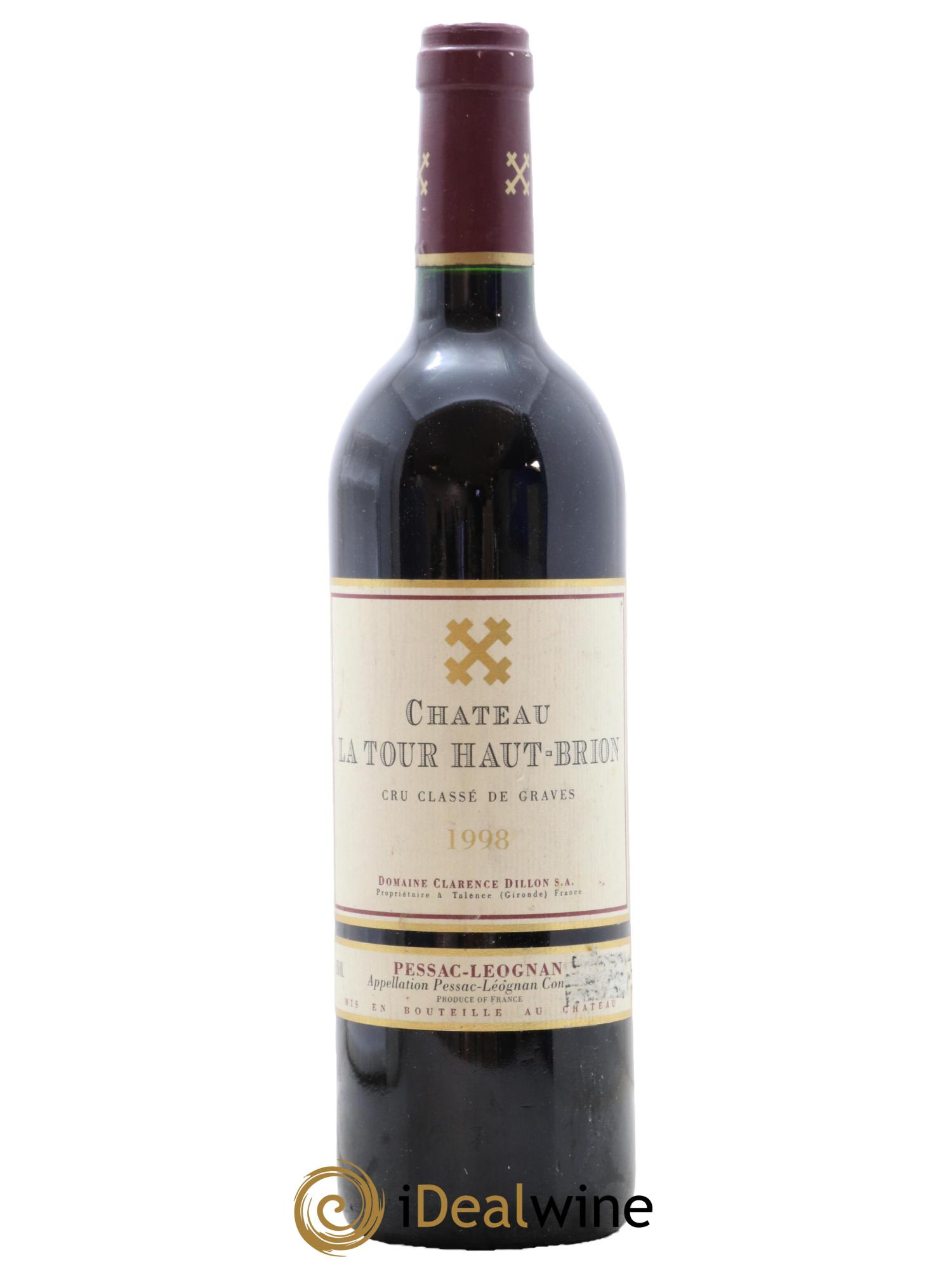 Château la Tour Haut-Brion Cru Classé de Graves 1998 - Lot de 1 bouteille - 0