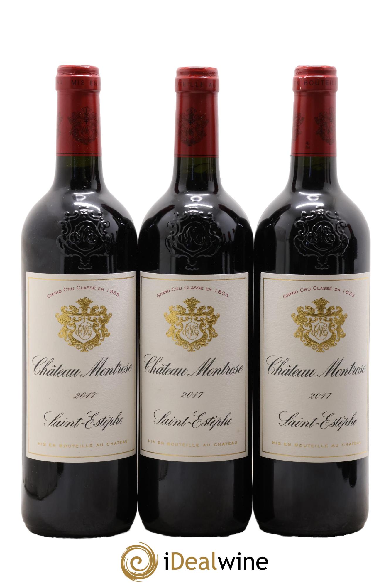 Château Montrose 2ème Grand Cru Classé 2017 - Lotto di 3 bottiglie - 0