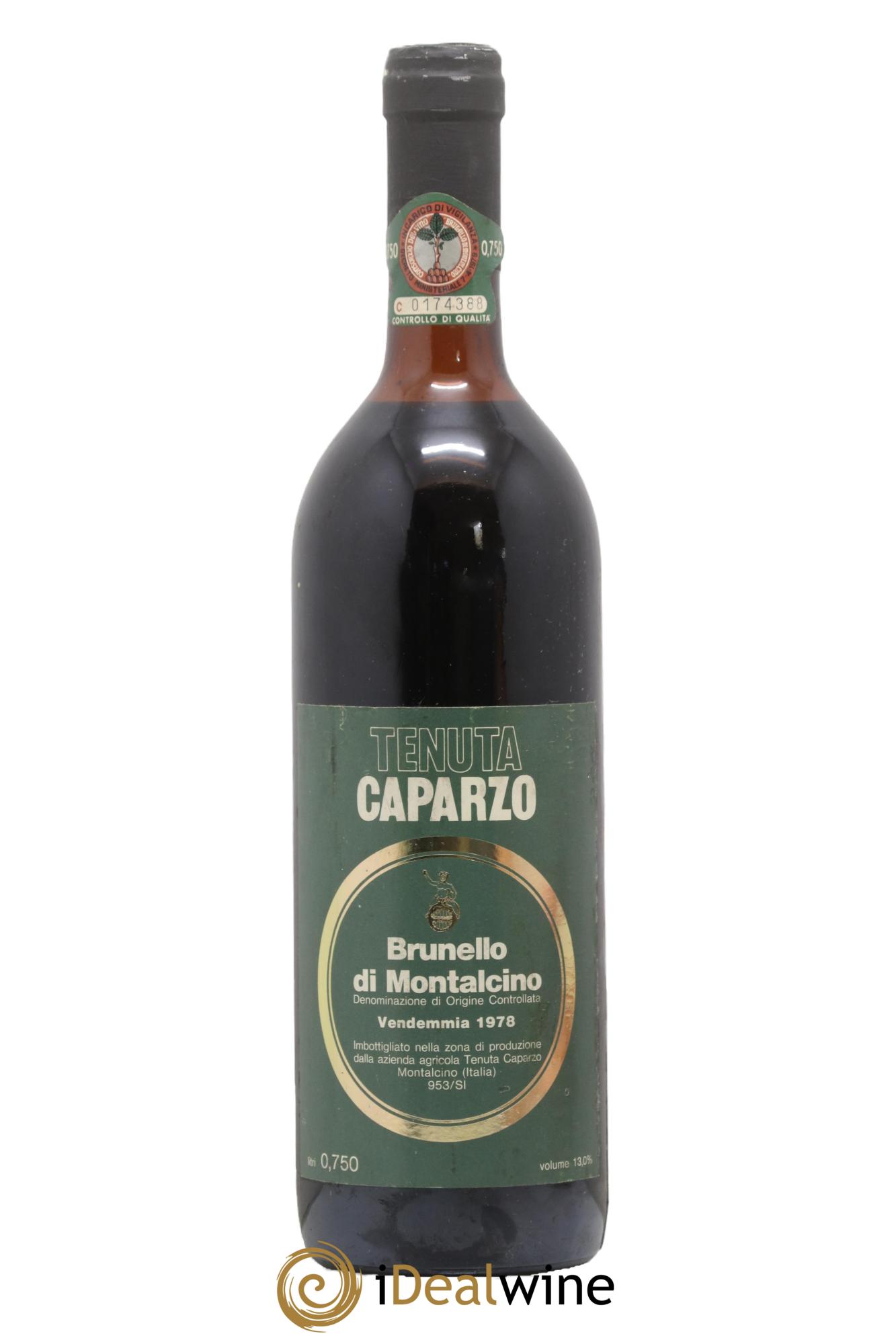 Brunello di Montalcino Tenuta Carpazo 1978 - Lot de 1 bouteille - 0