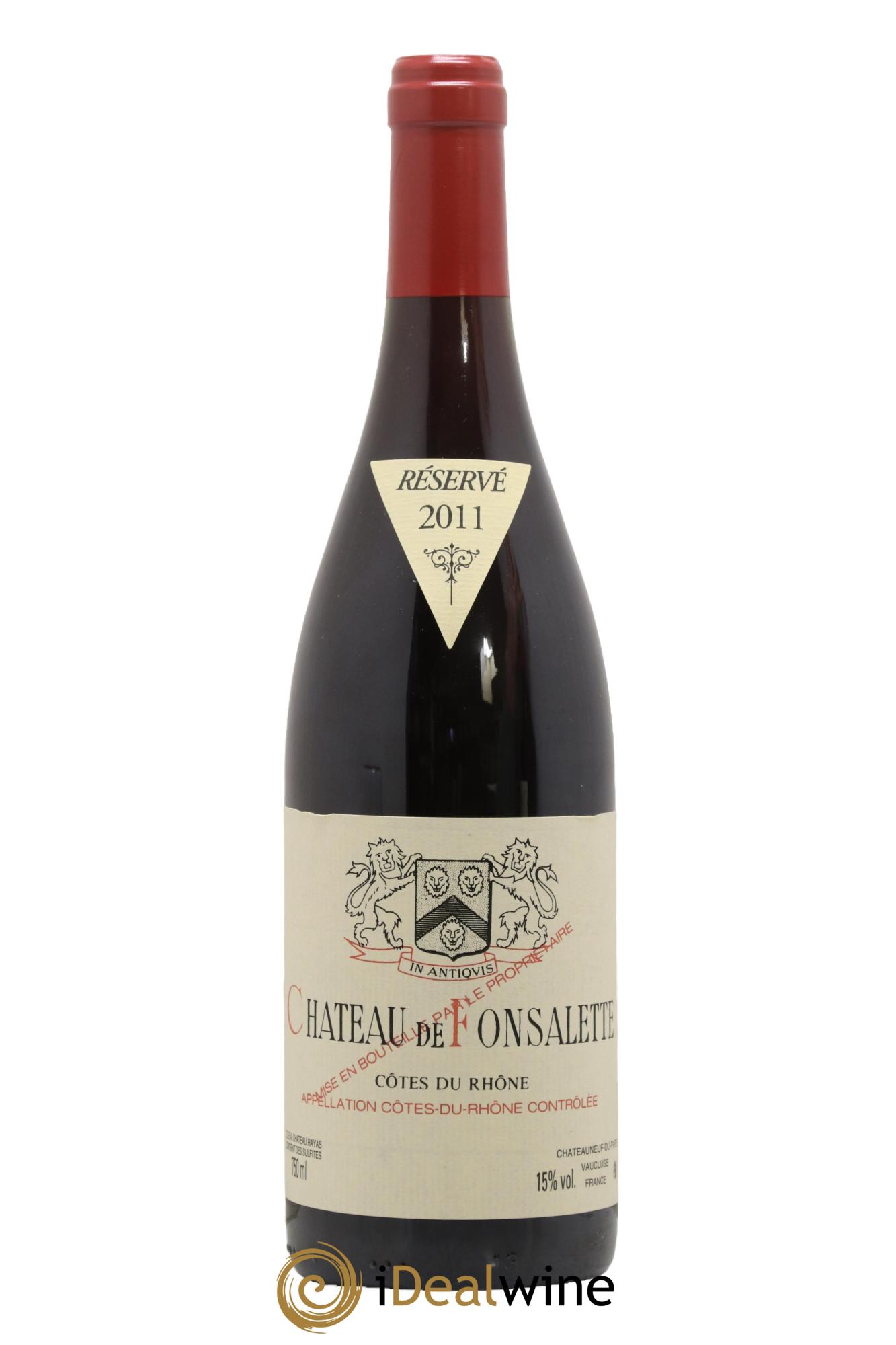 Côtes-du-Rhône Château de Fonsalette Emmanuel Reynaud 2011 - Posten von 1 Flasche - 0