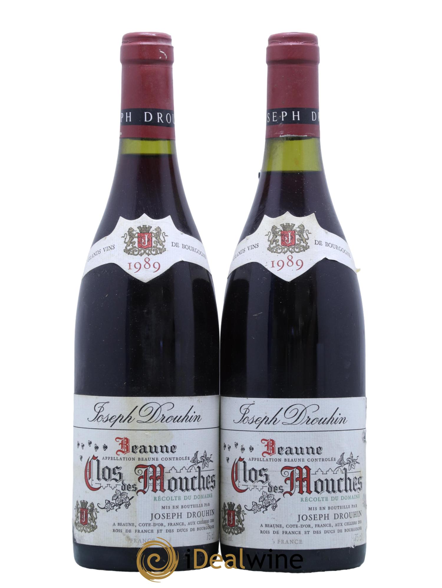 Beaune 1er Cru Clos des Mouches Joseph Drouhin 1989 - Lotto di 2 bottiglie - 0