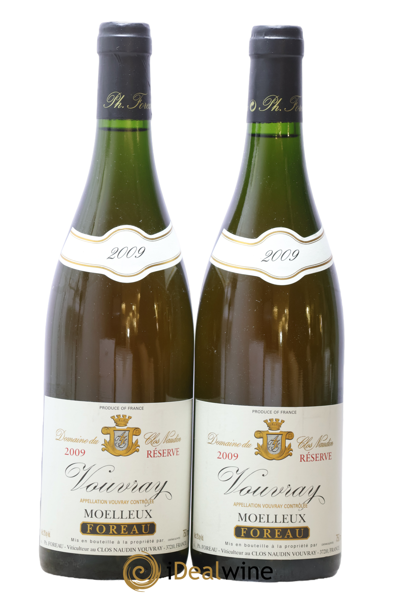 Vouvray Moelleux Réserve Clos Naudin - Philippe Foreau 2009 - Lot de 2 bouteilles - 0