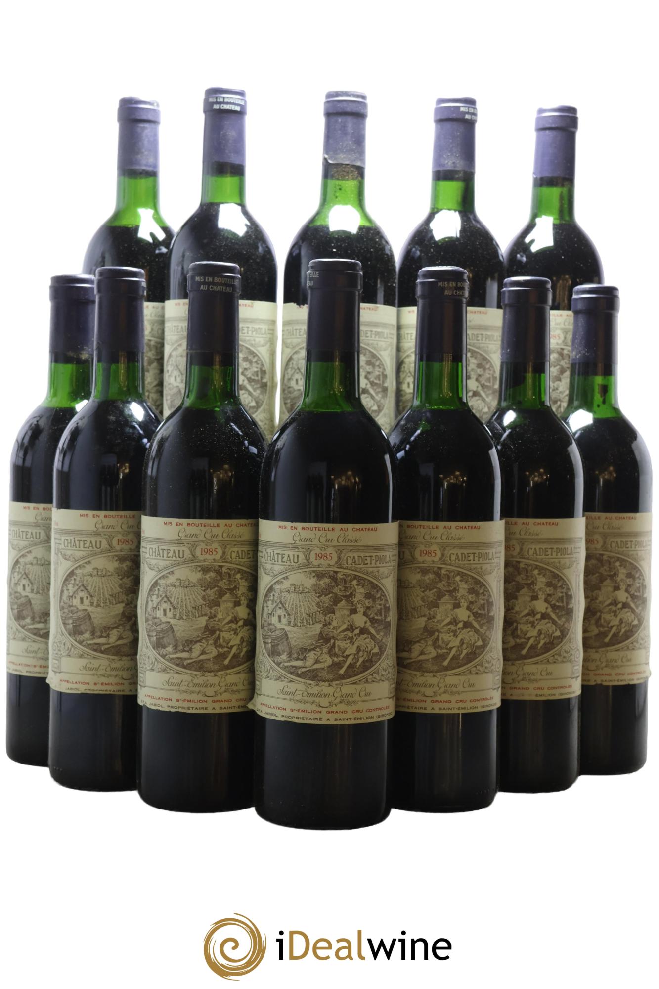 Château Cadet Piola Grand Cru Classé 1985 - Lot of 12 bottles - 0
