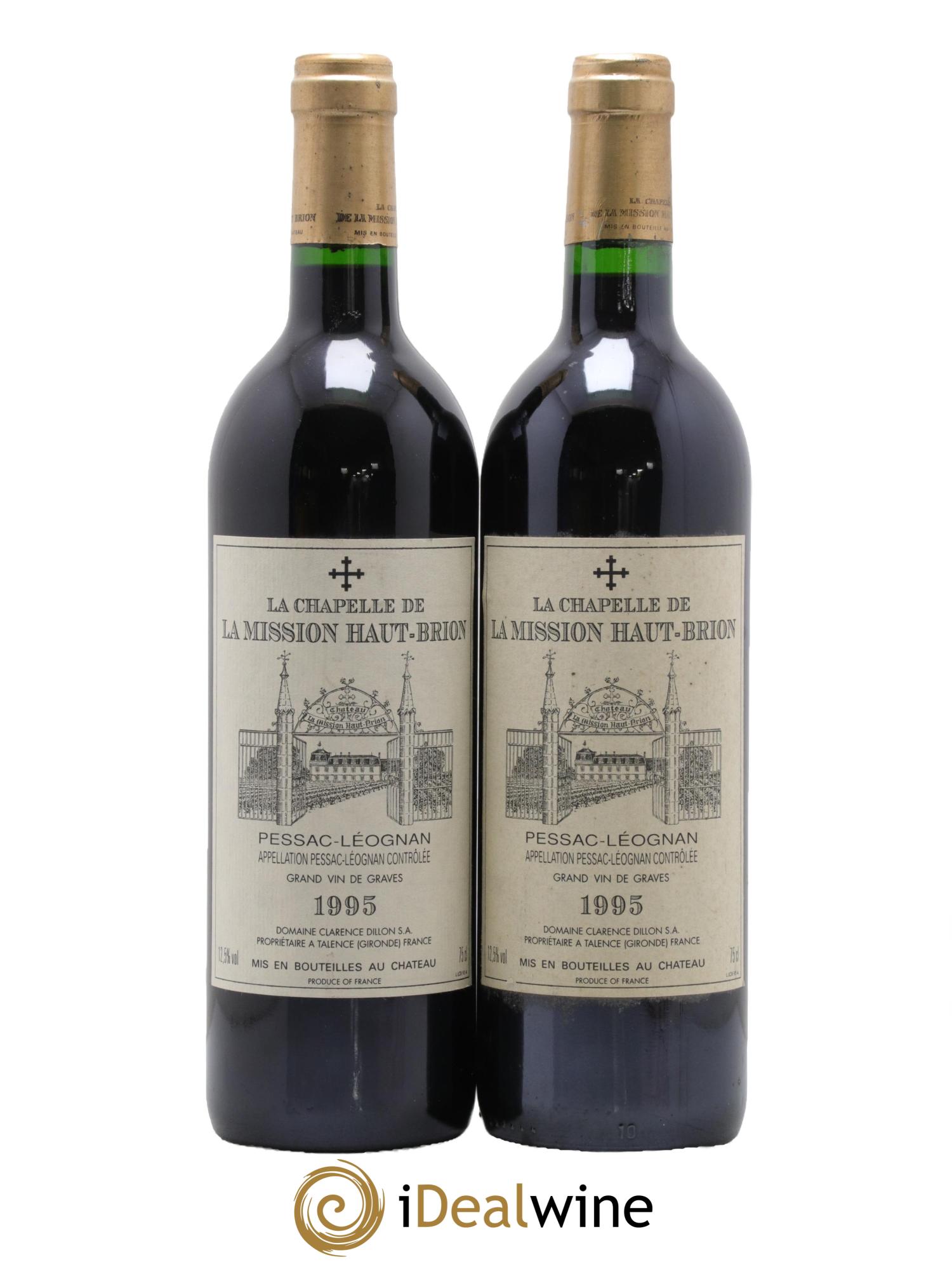 La Chapelle de La Mission Haut-Brion Second Vin 1995 - Lot de 2 bouteilles - 0