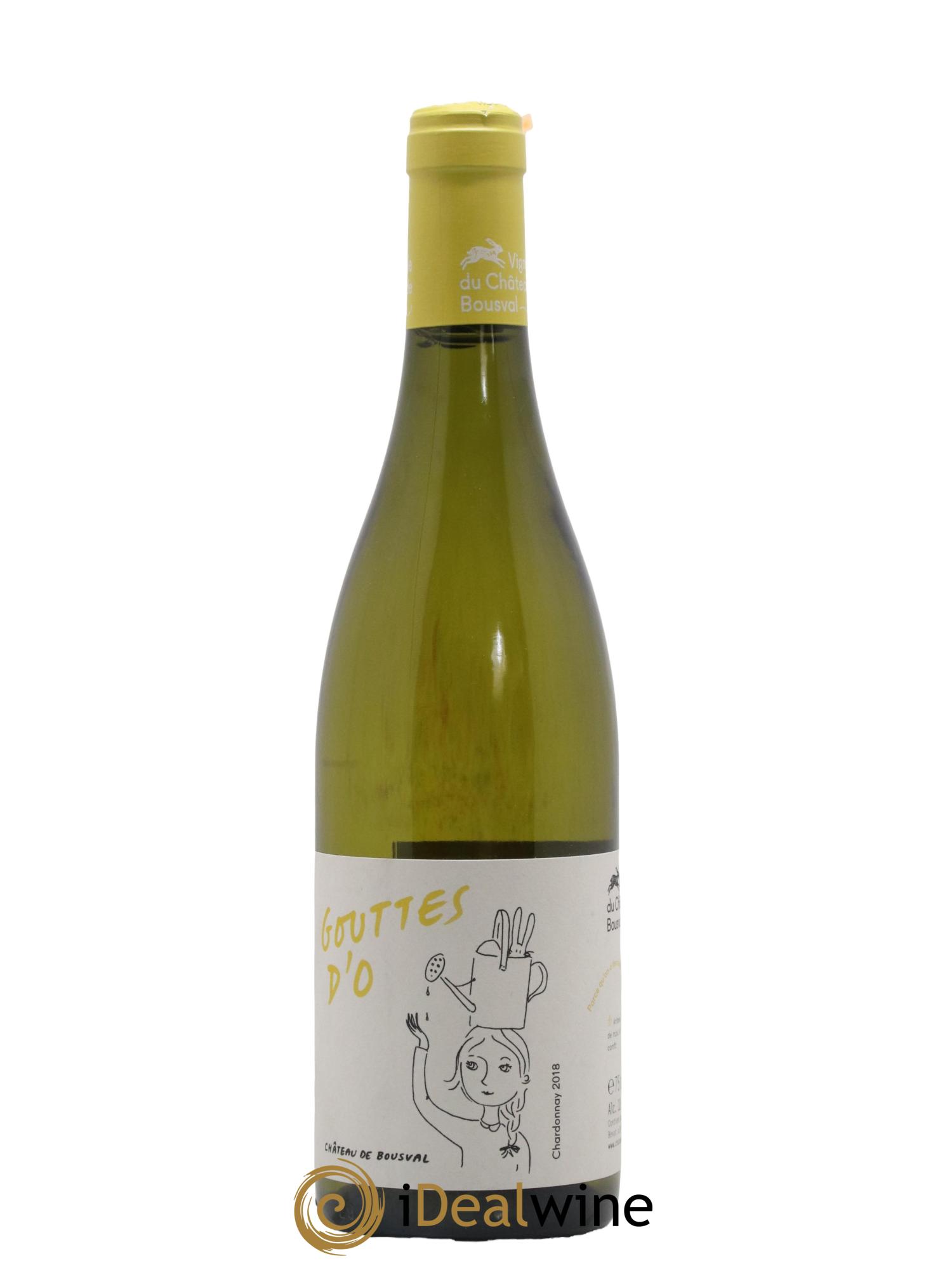 Vins Etrangers IGP Vin de Pays des Jardins de Wallonie Goutte d'O Chardonnay Chateau de Bousval 2018 - Lot de 1 bouteille - 0