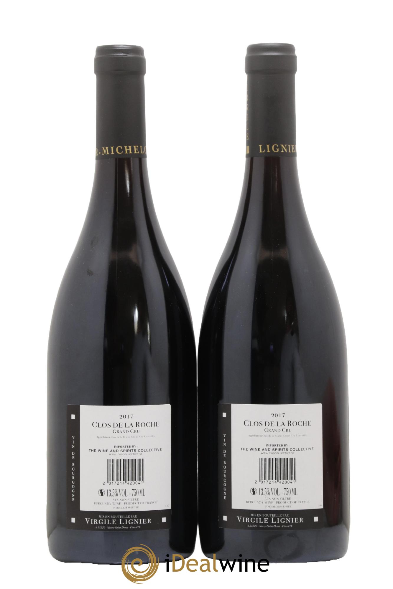 Clos de la Roche Grand Cru Lignier-Michelot (Domaine) 2017 - Lot de 2 bouteilles - 1