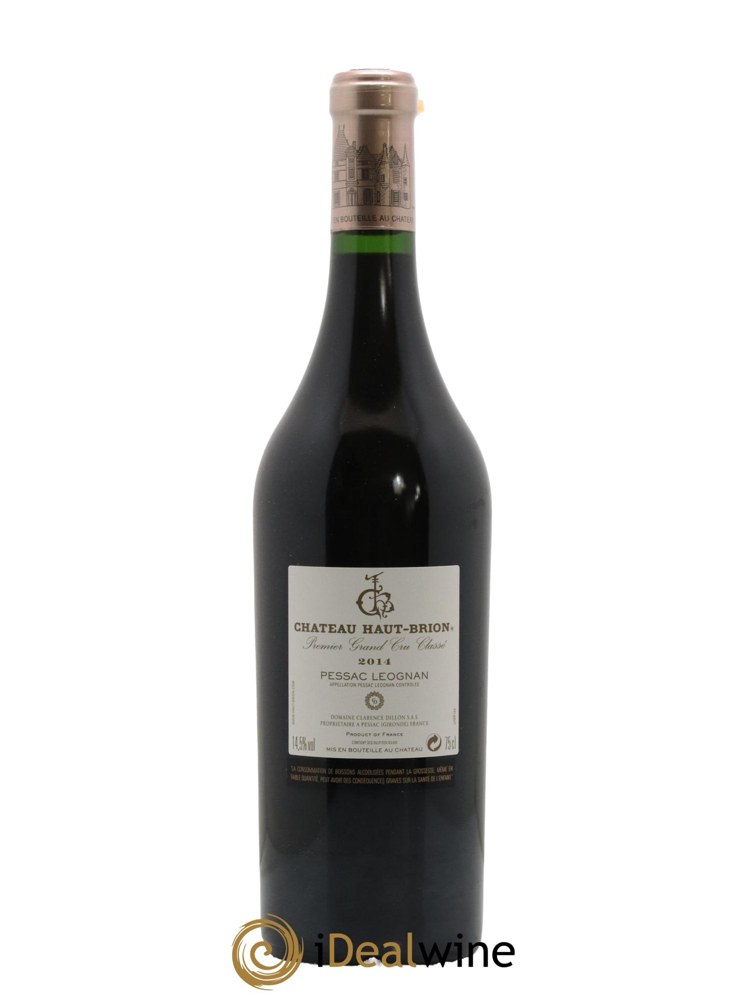 Château Haut Brion 1er Grand Cru Classé 2014 - Lot de 1 bouteille - 1