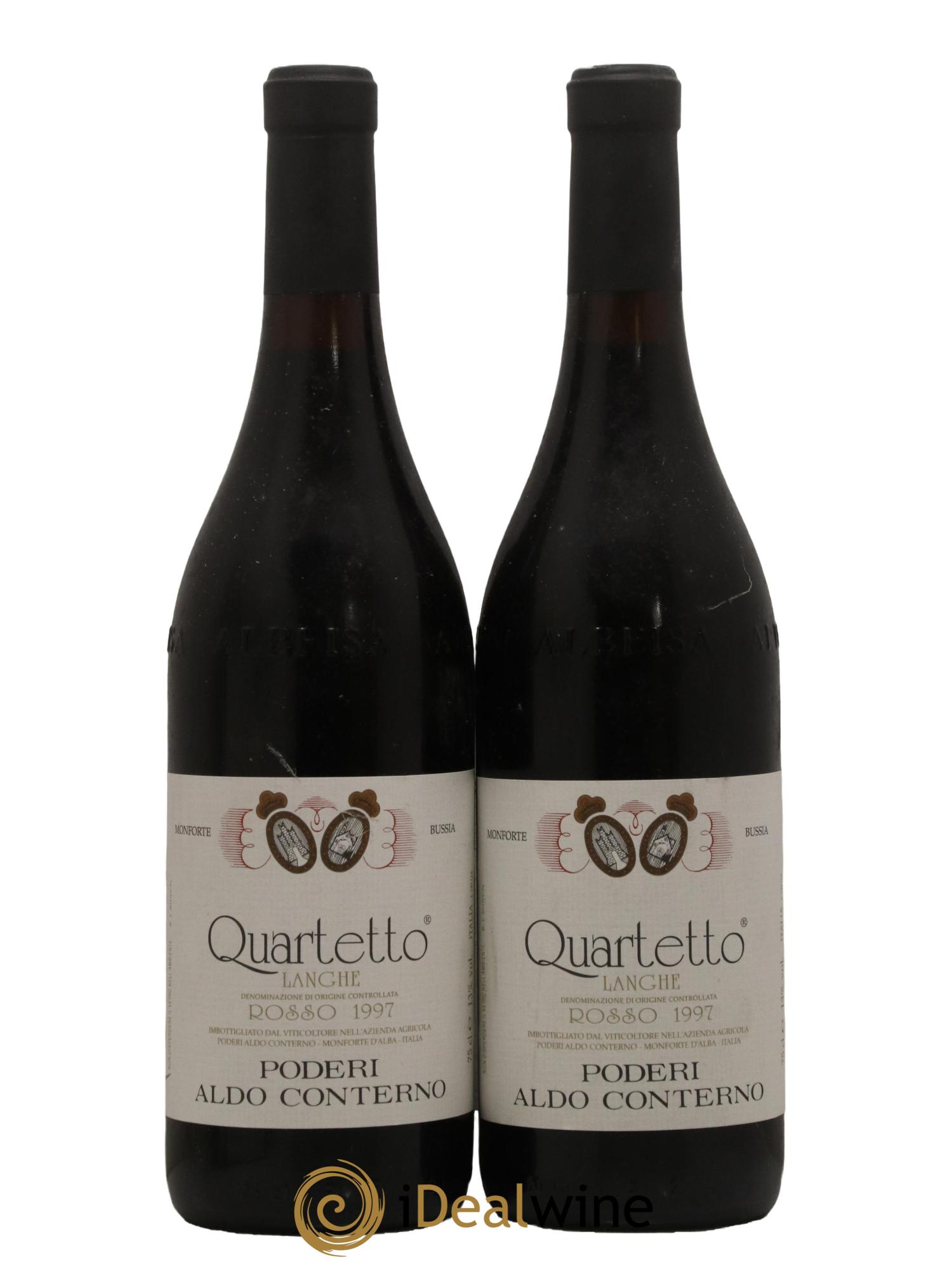 Langhe DOC Quartetto Aldo Conterno 1997 - Lot de 2 bouteilles - 0
