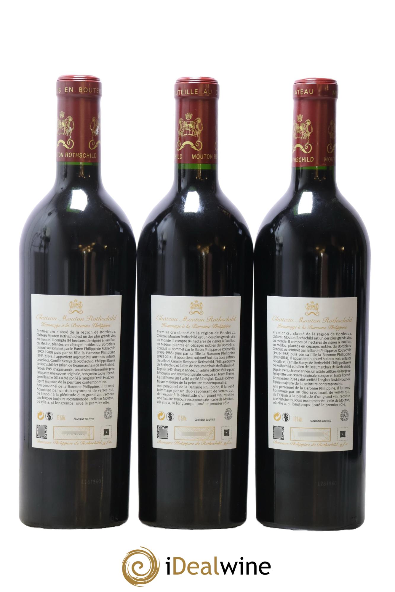Château Mouton Rothschild 1er Grand Cru Classé 2014 - Lot of 6 bottles - 2