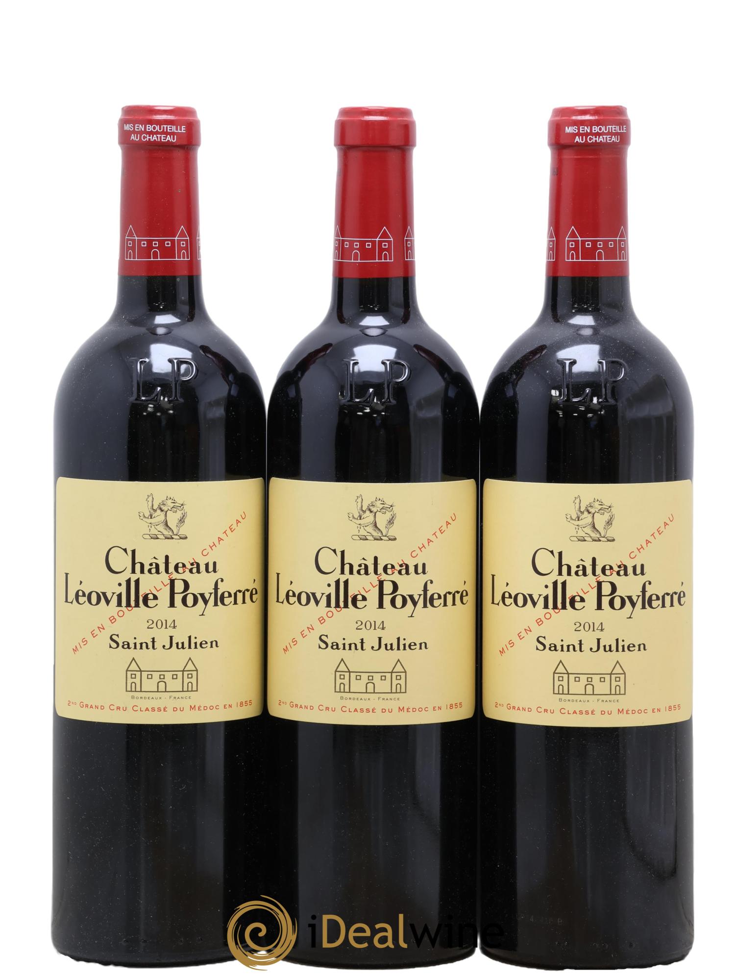 Château Léoville Poyferré 2ème Grand Cru Classé 2014 - Lot of 3 bottles - 0