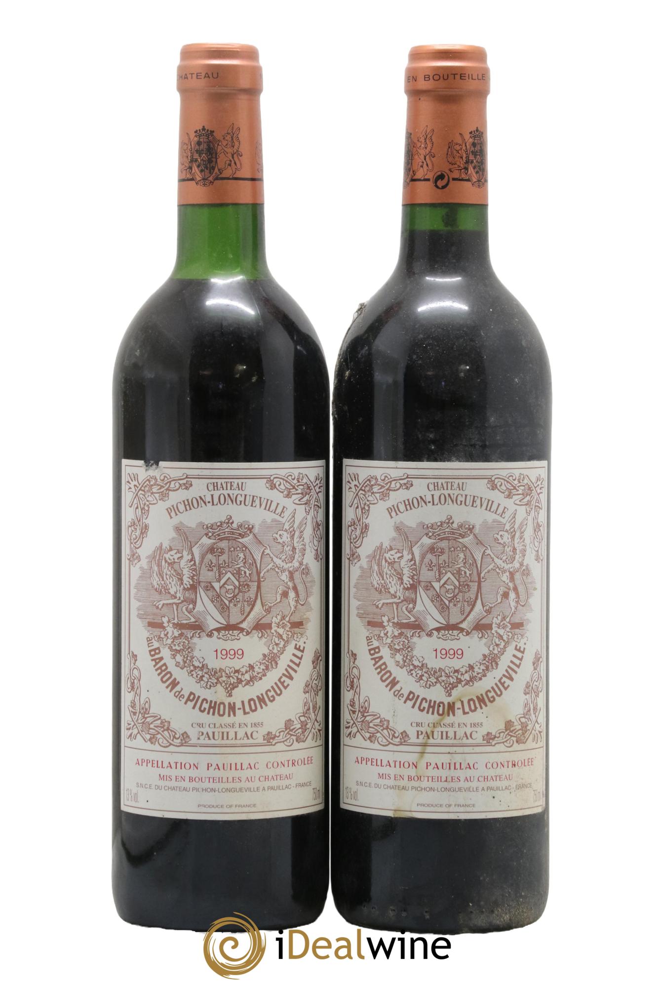 Pichon Longueville Baron 2ème Grand Cru Classé 1999 - Lotto di 2 bottiglie - 0