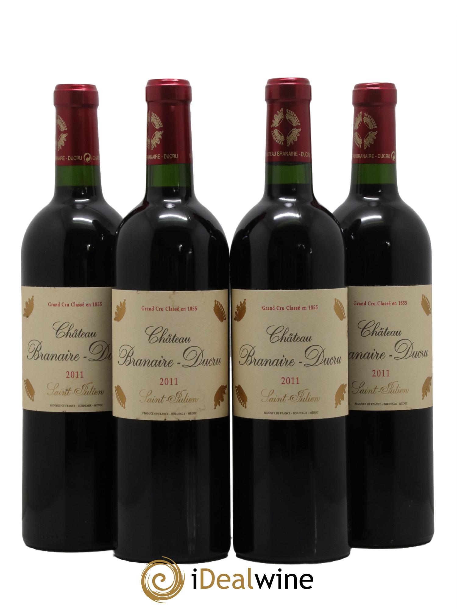 Château Branaire Ducru 4ème Grand Cru Classé 2011 - Lot de 4 bouteilles - 0