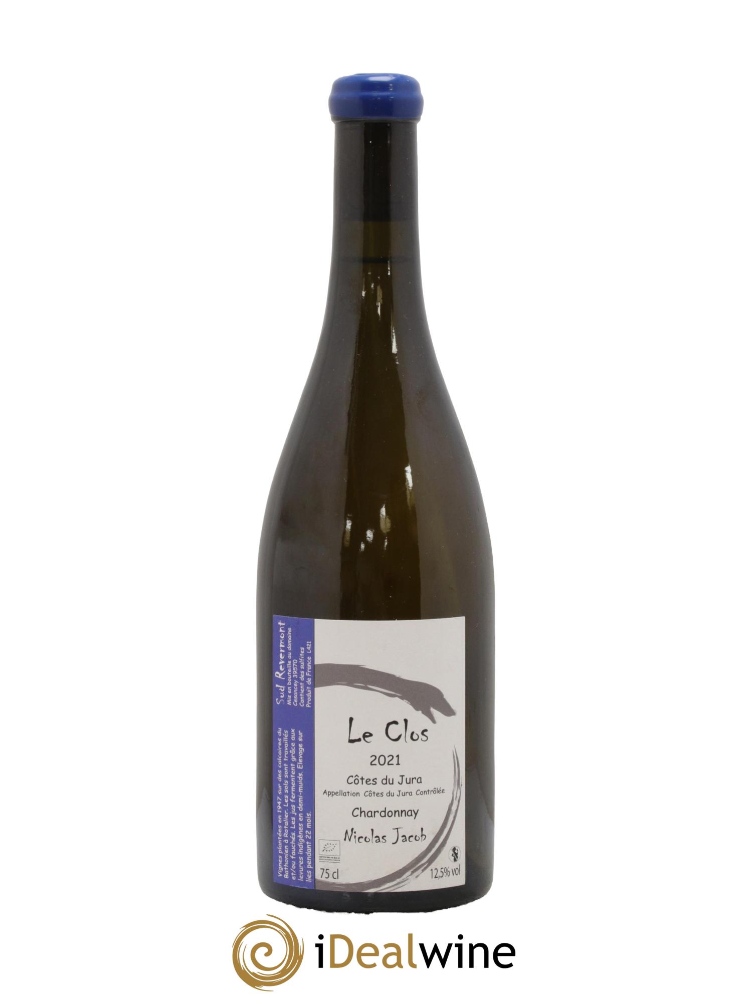 Côtes du Jura Chardonnay Le Clos Nicolas Jacob 2021 - Lot de 1 bouteille - 0