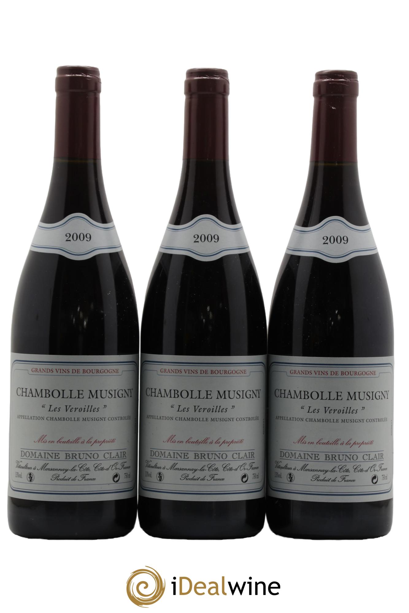 Chambolle-Musigny Les Veroilles Bruno Clair (Domaine) 2009 - Lot de 3 bouteilles - 0
