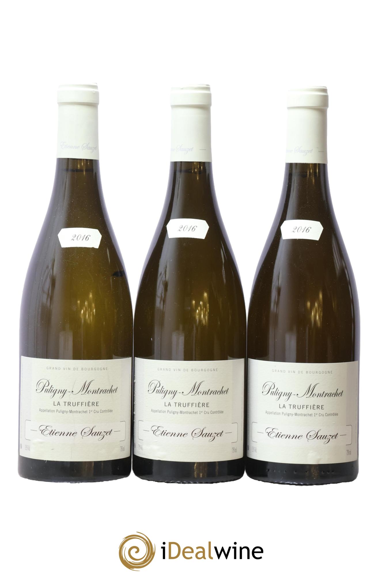 Puligny-Montrachet 1er Cru La Truffière Etienne Sauzet 2016 - Lot de 3 bouteilles - 0