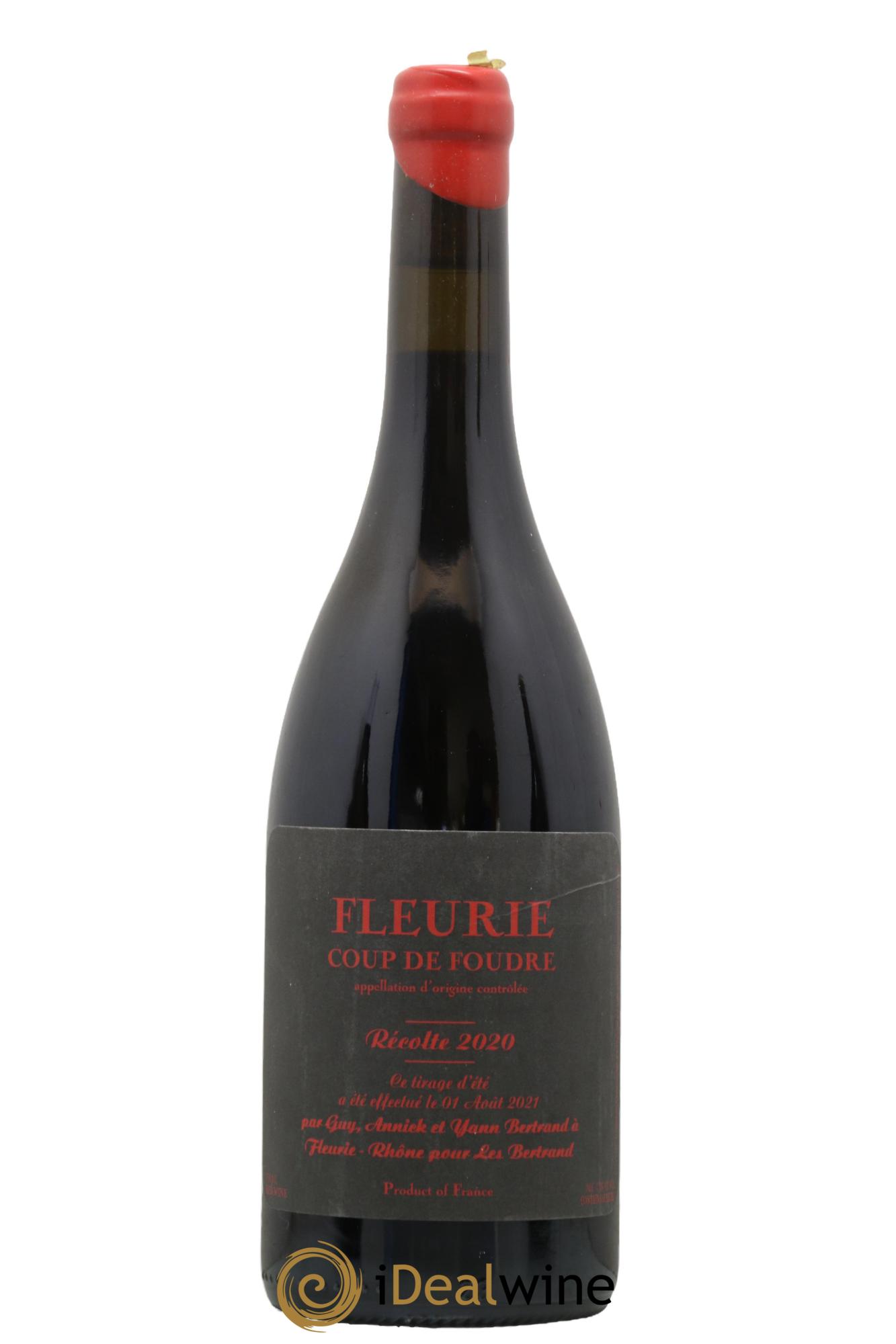 Fleurie Coup de Foudre Yann Bertrand 2020 - Lot de 1 bouteille - 0