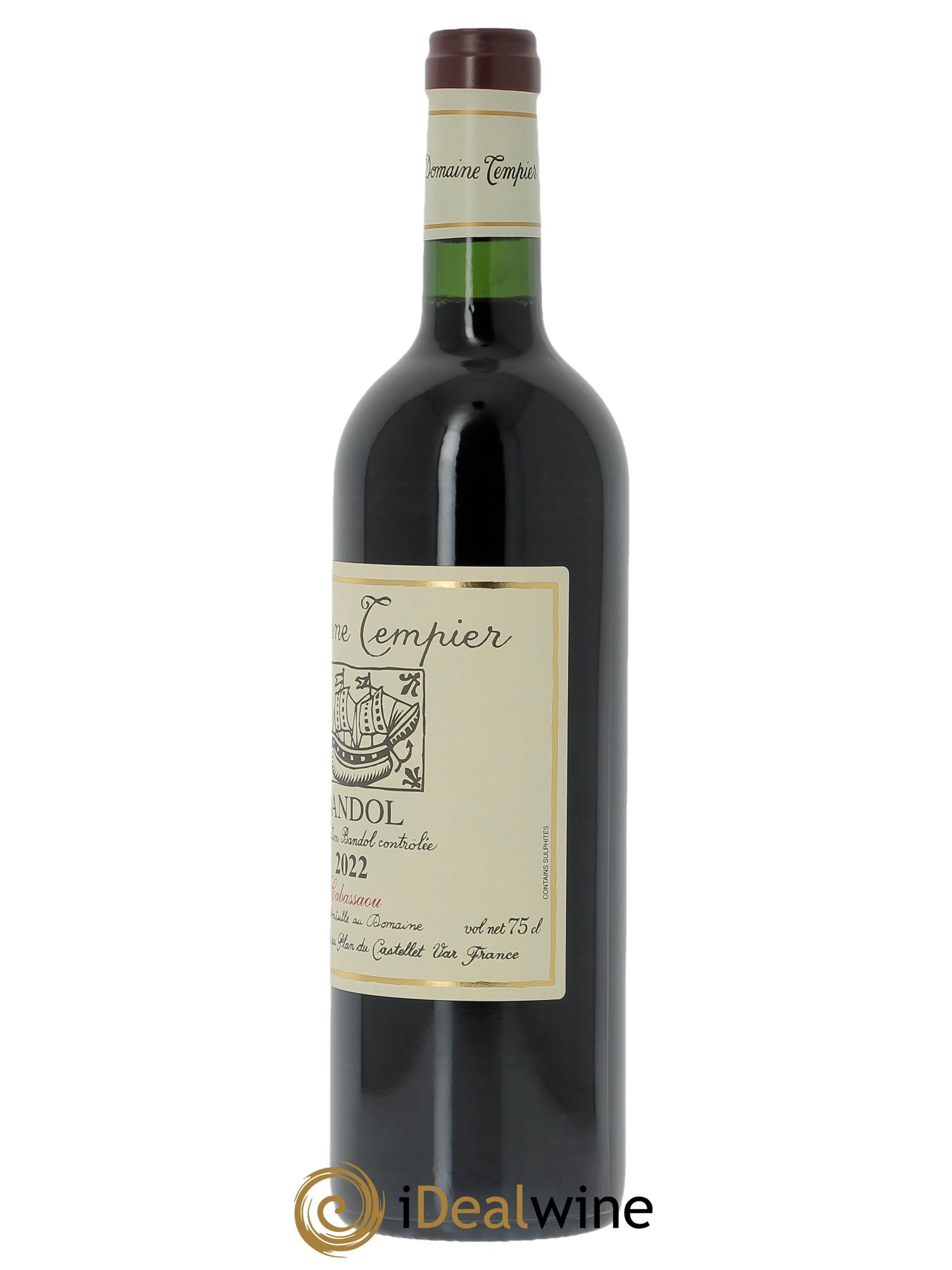 Bandol Domaine Tempier Cuvée Cabassaou Famille Peyraud 2022 - Lote de 1 botella - 1