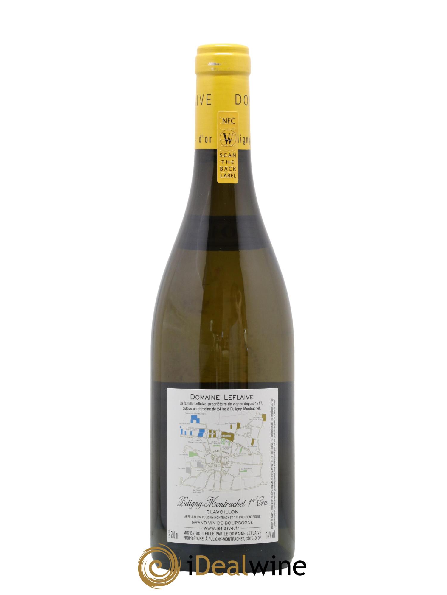 Puligny-Montrachet 1er Cru Clavoillon Leflaive (Domaine) 2019 - Lot de 1 bouteille - 1